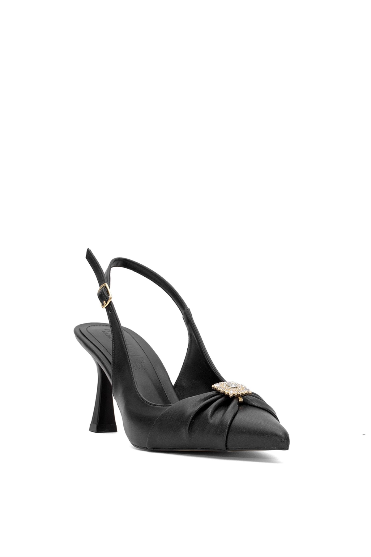 Elit PM537 K1510C Kadın Klasik Topuklu Ayakkabı Siyah - Görsel 3