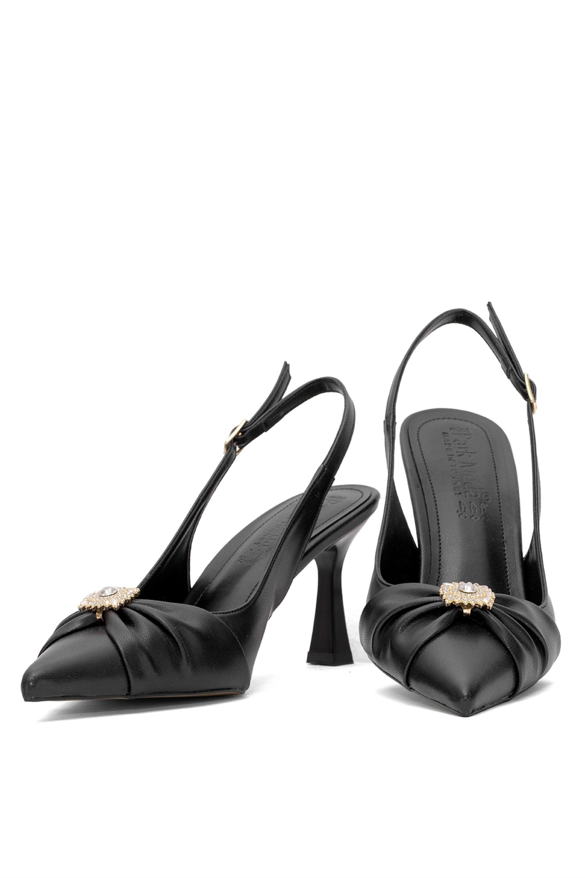 Elit PM537 K1510C Kadın Klasik Topuklu Ayakkabı Siyah - Görsel 5