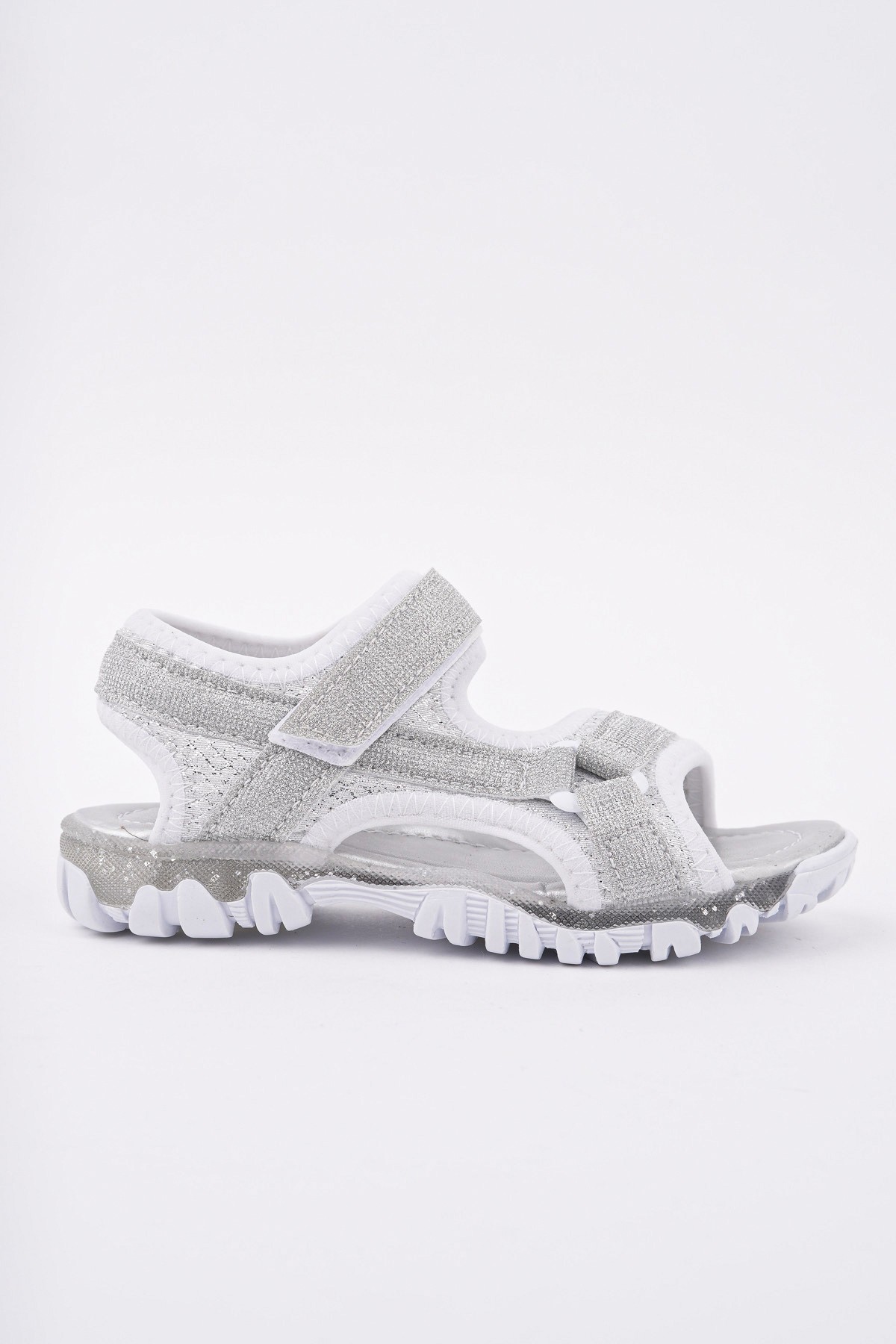 ELON Cırtlı ve Simli Günlük Kız Çocuk Sandalet - Görsel 2