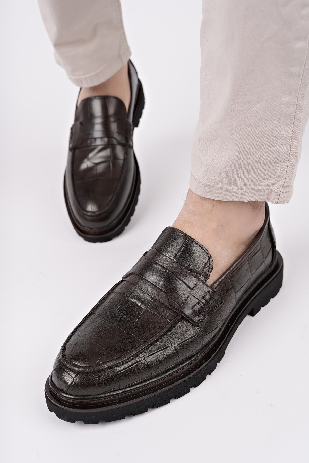 OWNER Bağcıksız Hakiki Deri Erkek Günlük Casual Ayakkabı - Görsel 2