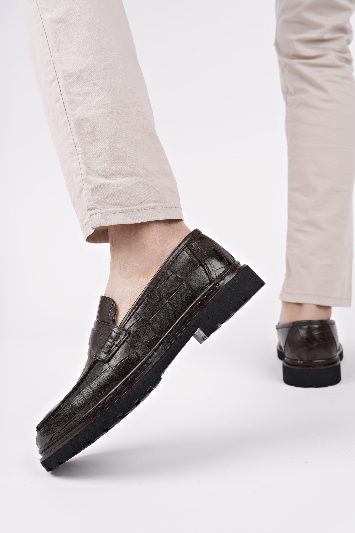 OWNER Bağcıksız Hakiki Deri Erkek Günlük Casual Ayakkabı - Görsel 9