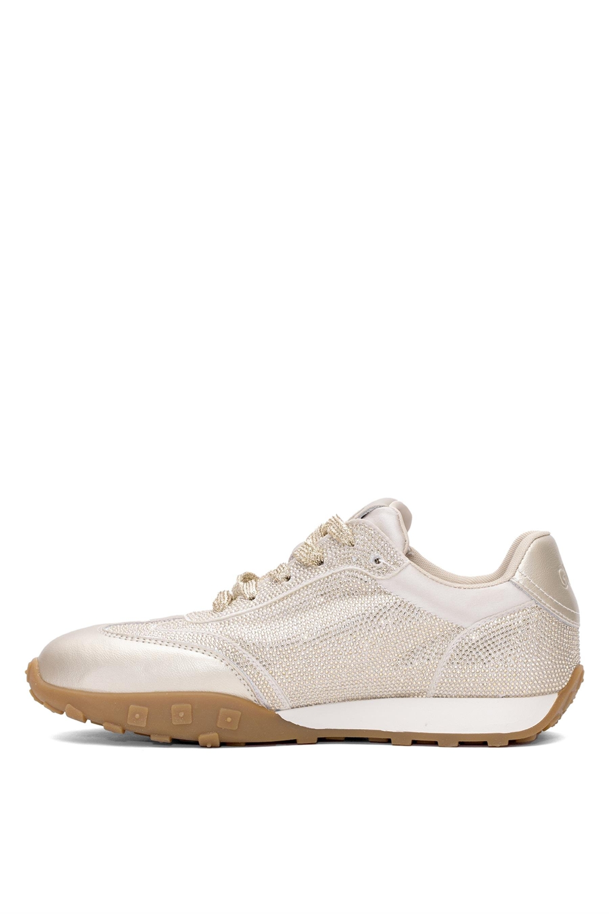 25Y318 Kadın Taşlı Casual Ayakkabı Altın - Görsel 4