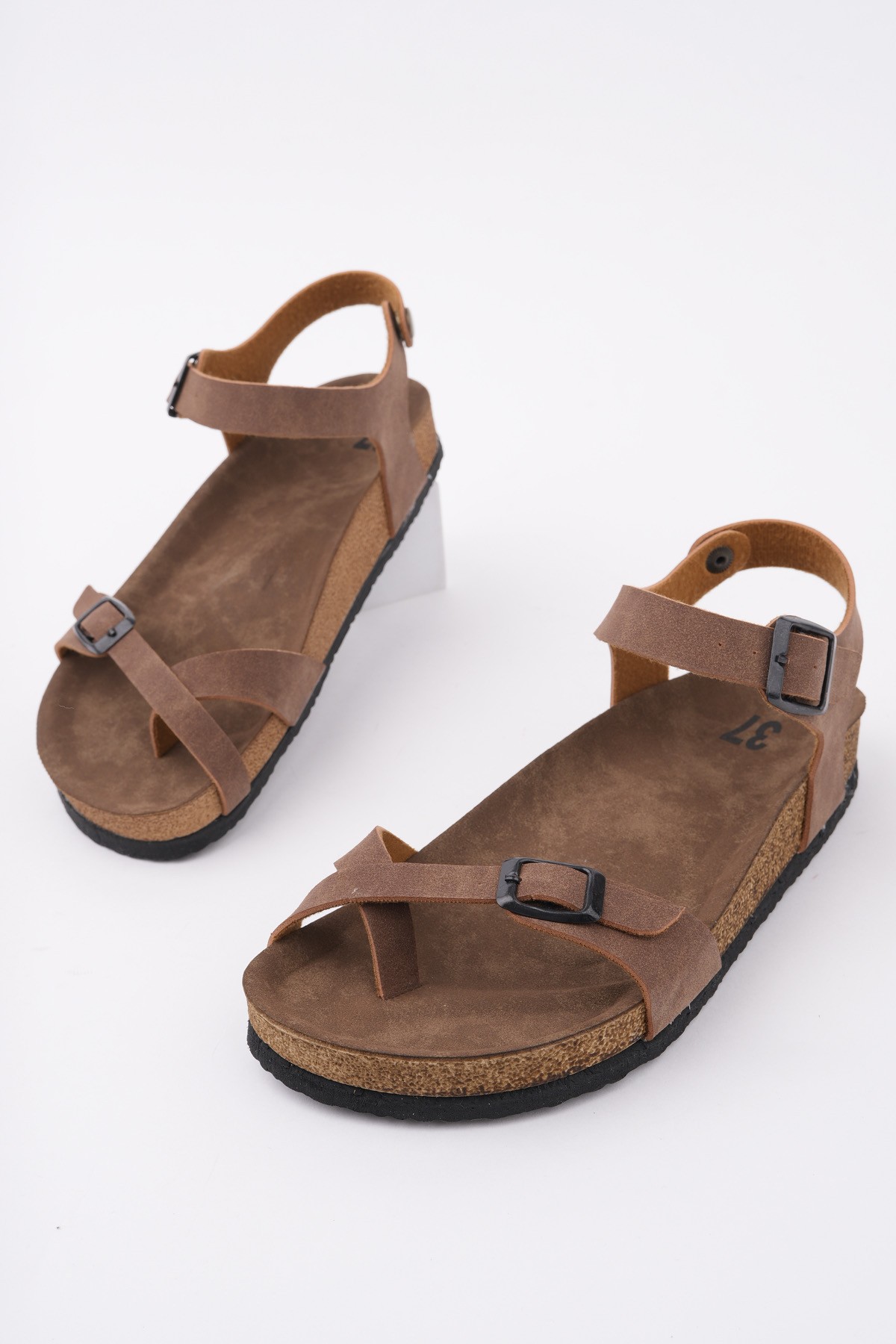 BLAUS Ayarlanabilir Kemerli Günlük Kadın Parmak Arası Sandalet - Görsel 9