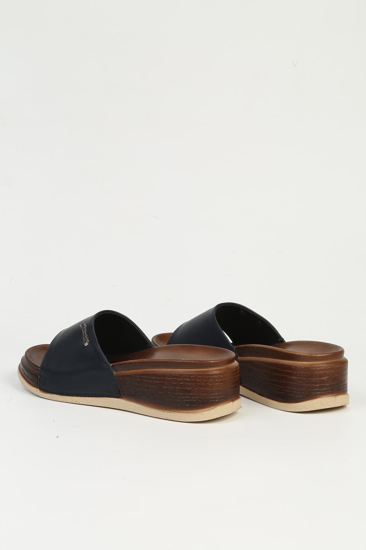 ® | PC-7030-3485 Lacivert - Kadın Terlik - Görsel 4