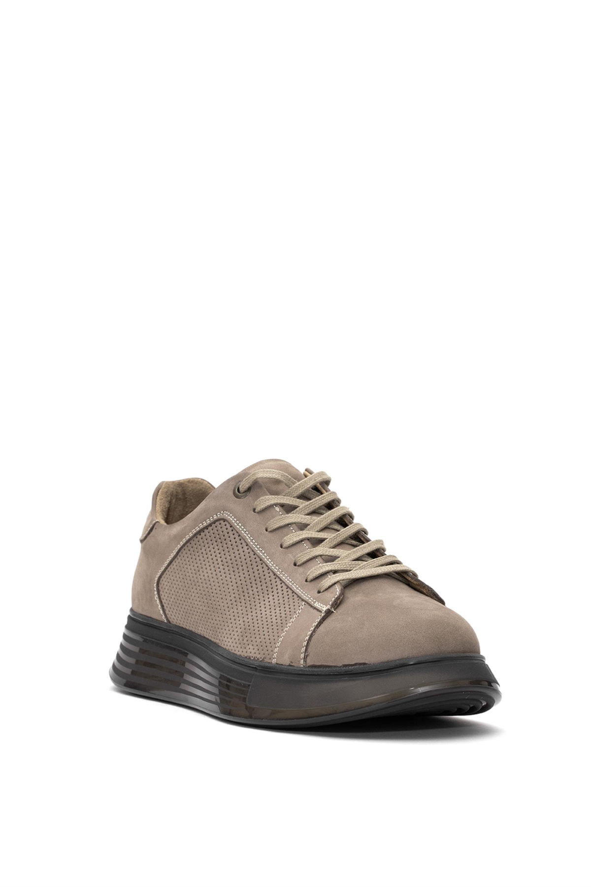 Elit 25YNbl5005N Erkek Hakiki Nubuk Deri Casual Ayakkabı Kum Rengi - Görsel 3