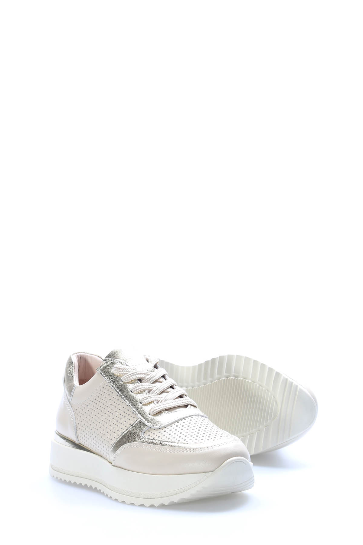 Hakiki Deri Kadın Casual Ayakkabı 757ZA25082 - Görsel 4