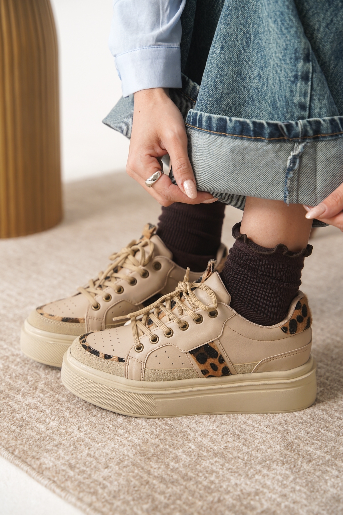 Garantili D2501 Günlük Ortopedik Kadın Sneaker Spor Ayakkabı - Görsel 2