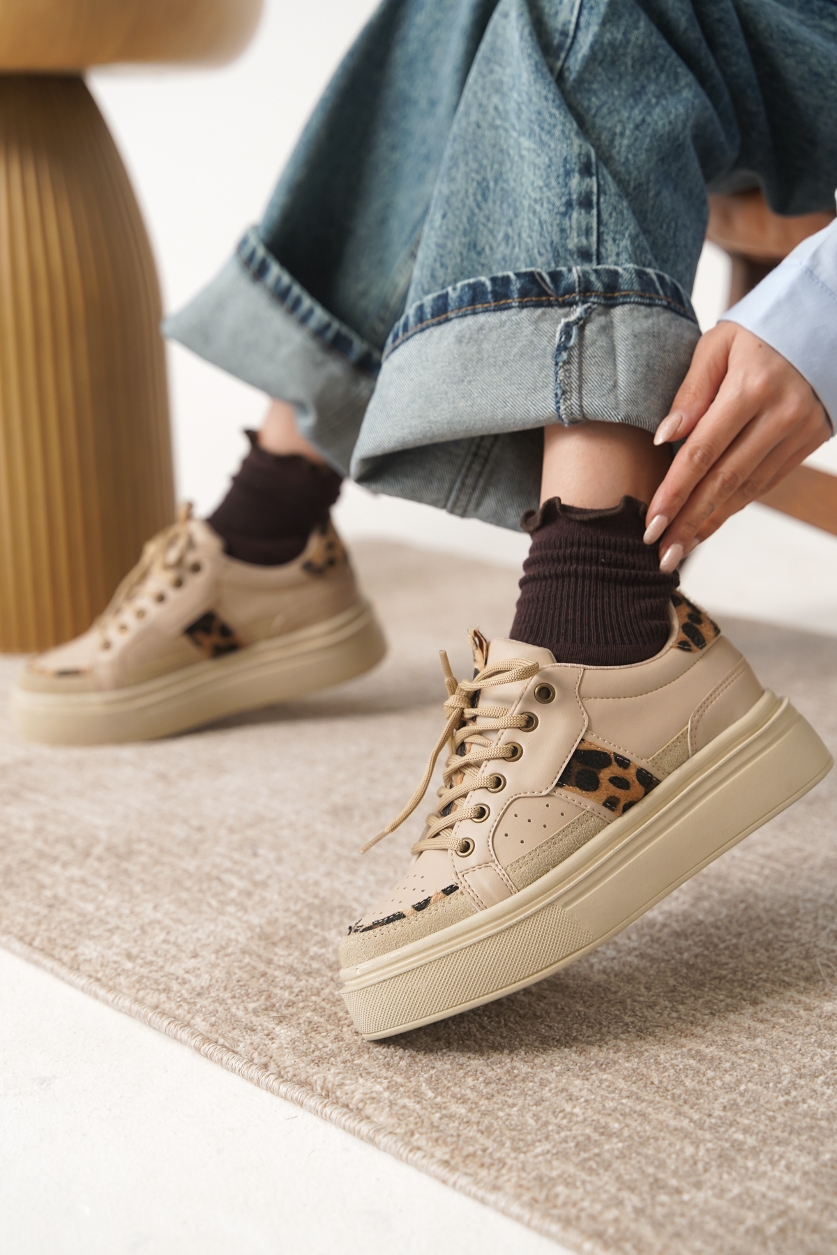 Garantili D2501 Günlük Ortopedik Kadın Sneaker Spor Ayakkabı - Görsel 4