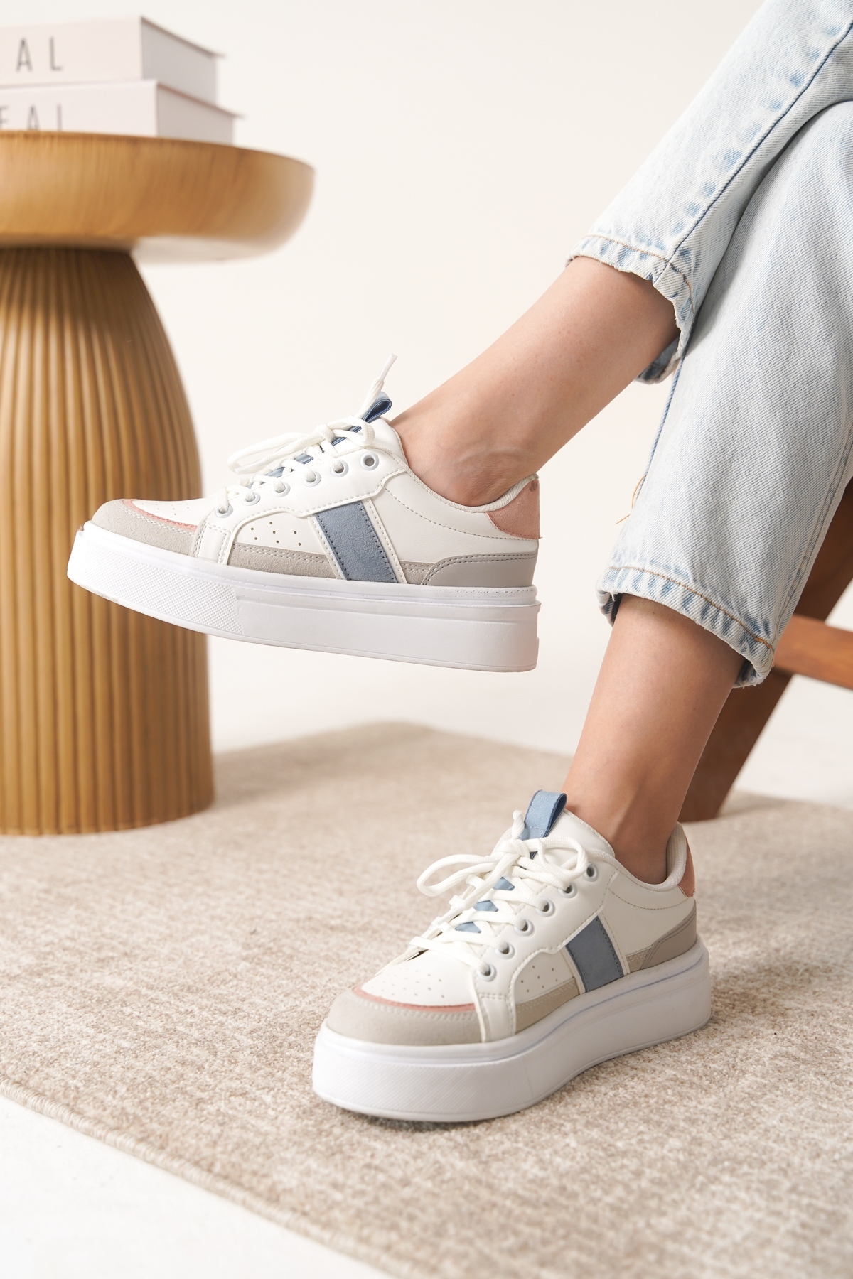 Garantili D2501 Günlük Ortopedik Kadın Sneaker Spor Ayakkabı - Görsel 2