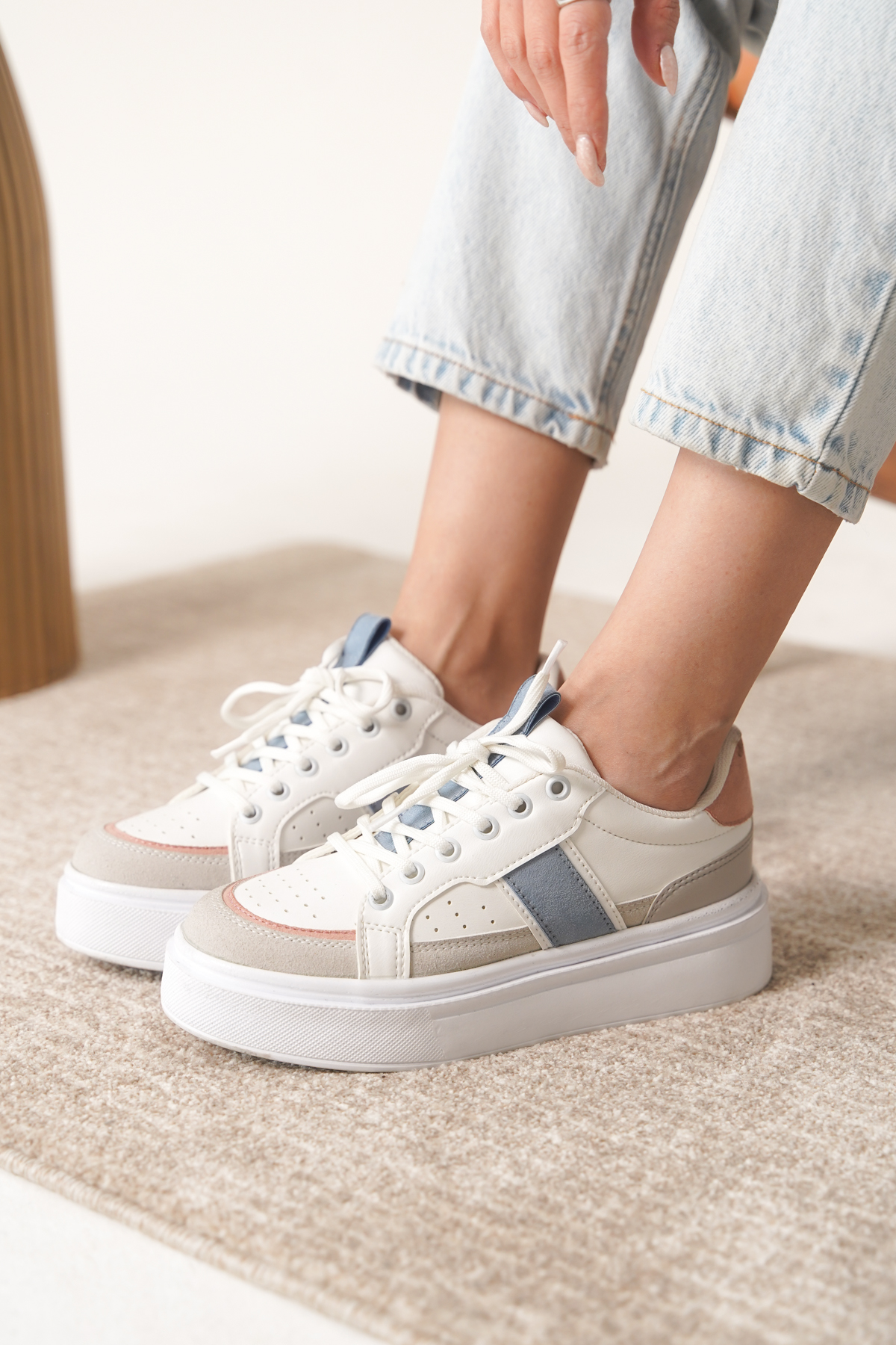 Garantili D2501 Günlük Ortopedik Kadın Sneaker Spor Ayakkabı - Görsel 3