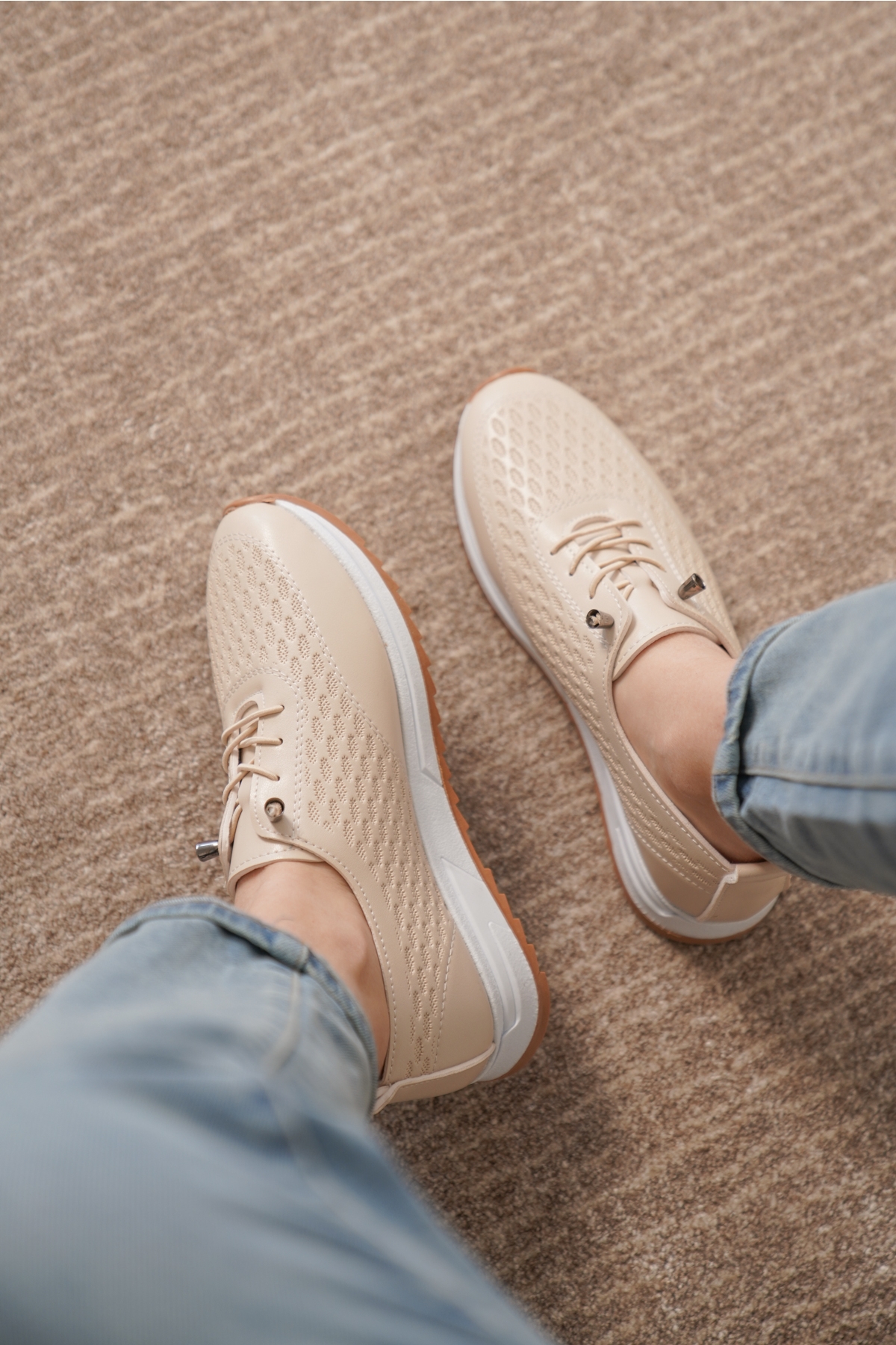 D0155 Günlük Ortopedik Kadın Sneaker Spor Ayakkabı - Görsel 3