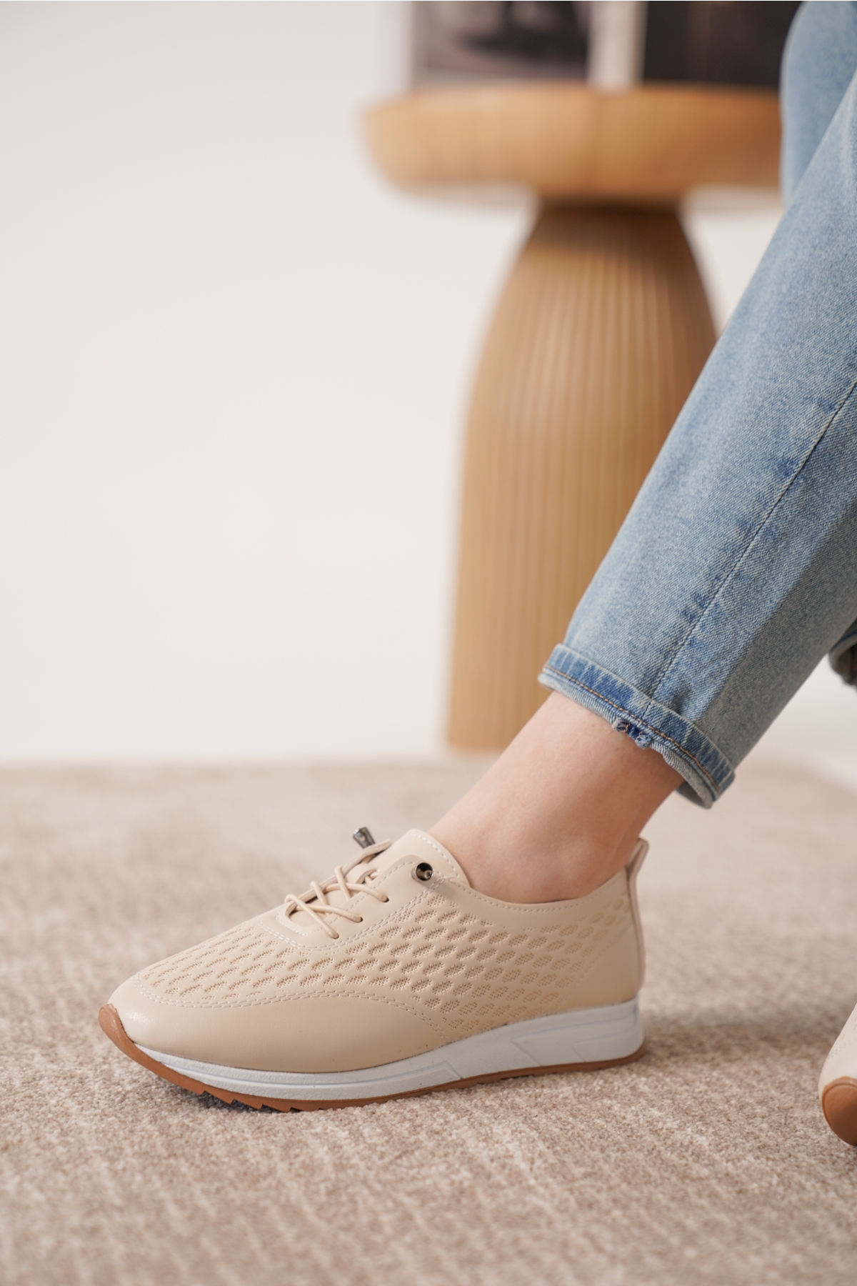 D0155 Günlük Ortopedik Kadın Sneaker Spor Ayakkabı - Görsel 5