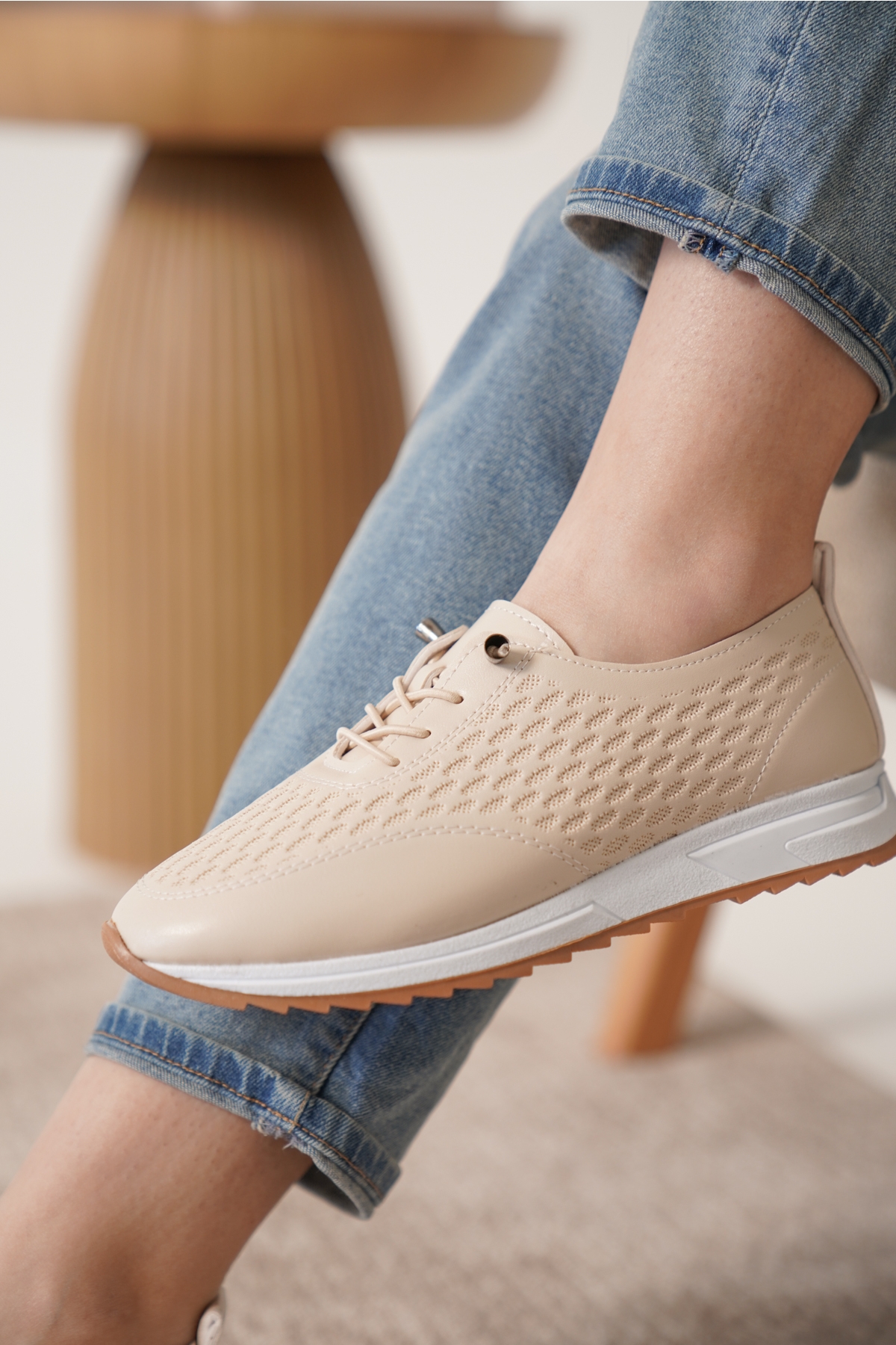 D0155 Günlük Ortopedik Kadın Sneaker Spor Ayakkabı - Görsel 6