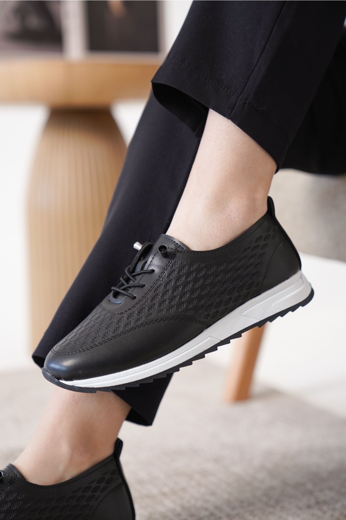 D0155 Günlük Ortopedik Kadın Sneaker Spor Ayakkabı - Görsel 3