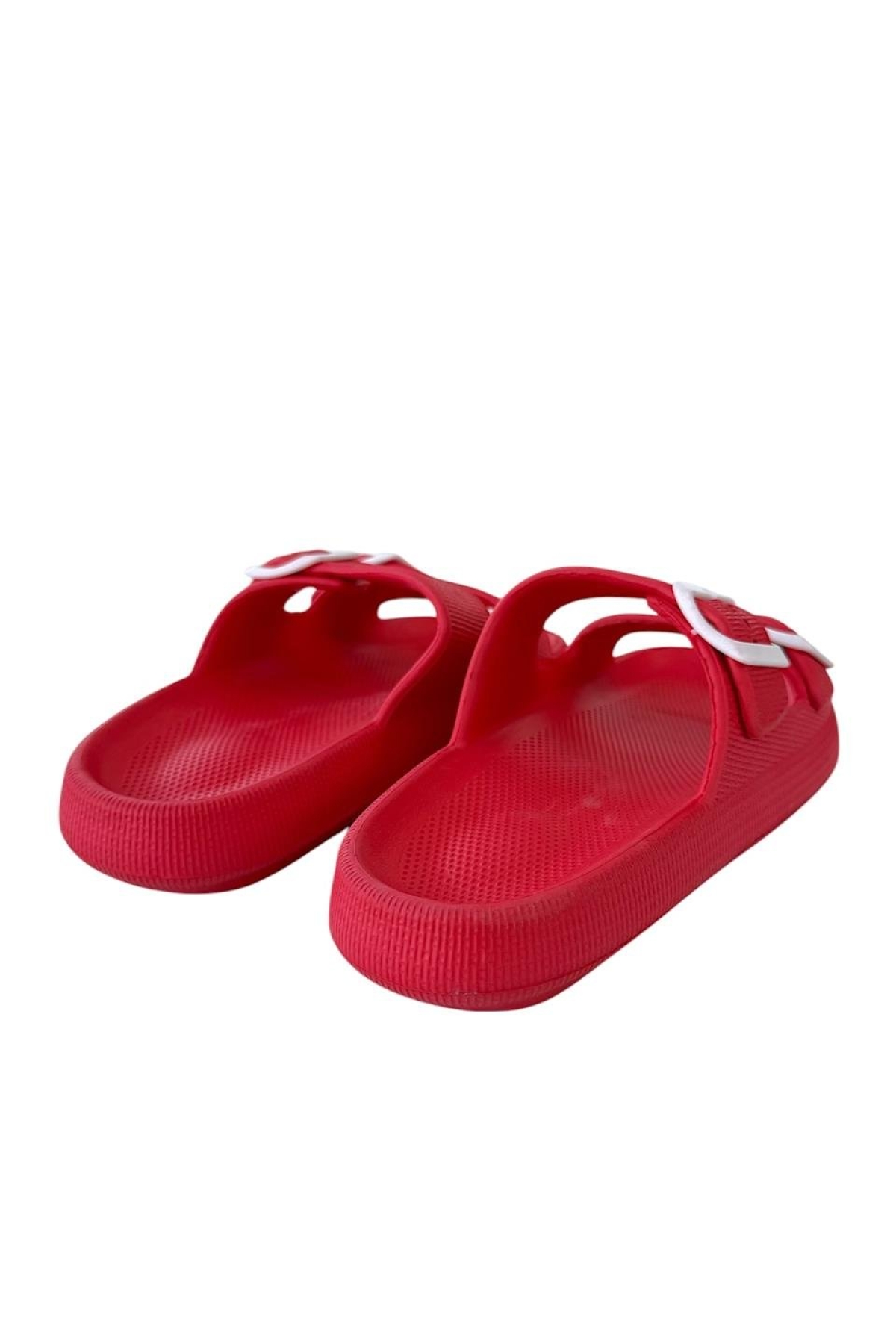 Unisex Çift Tokalı Medikal Hafif Eva Terlik KIRMIZI - Görsel 6