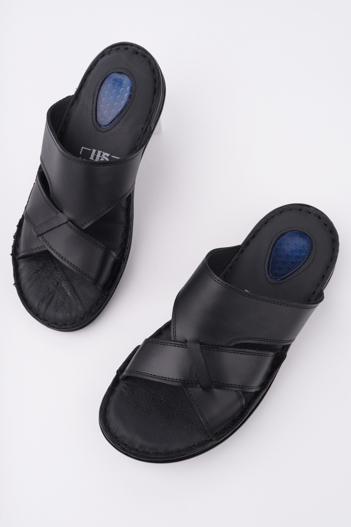 Eco Garantili Erkek Günlük Hakiki Deri Rahat Yumuşak Taban Ortopedik Terlik - Görsel 6