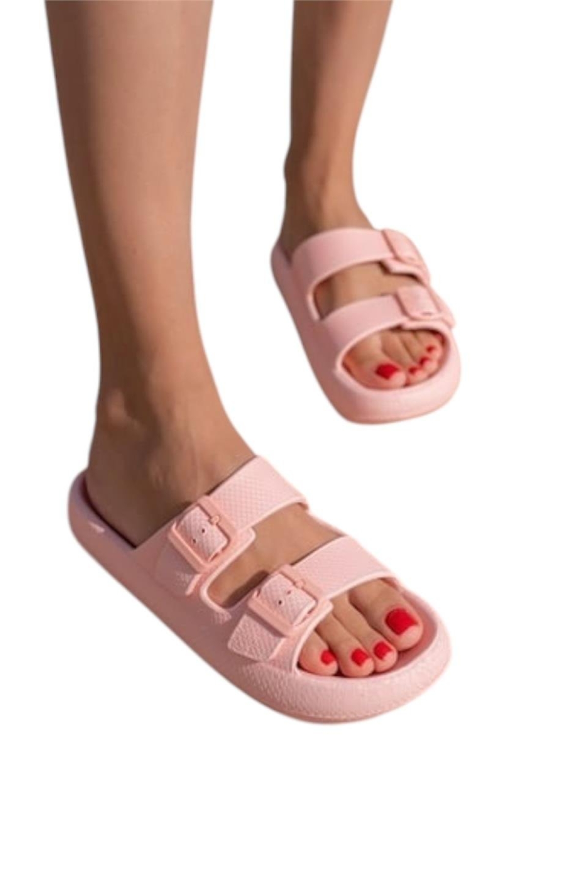 Unisex Çift Tokalı Medikal Hafif Eva Terlik PUDRA - Görsel 7