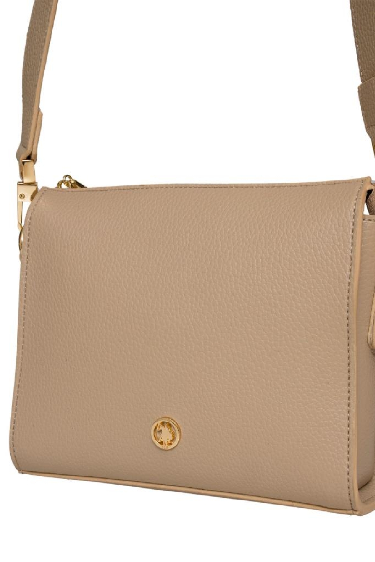 U.S. Polo Assn. Çapraz Askılı Kadın Çanta Bej Us25204 — 2