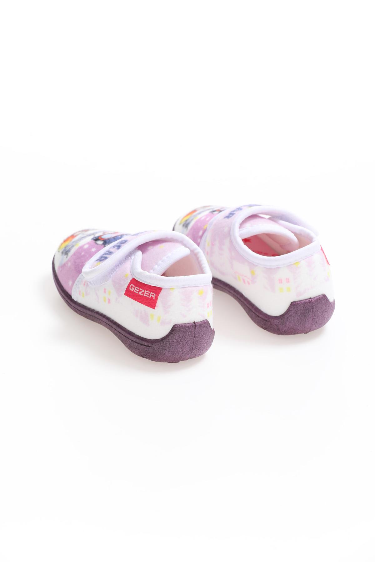 03205 Kız Çocuk Günlük Cırtlı Panduf Ev Kreş Ayakkabı - Görsel 4