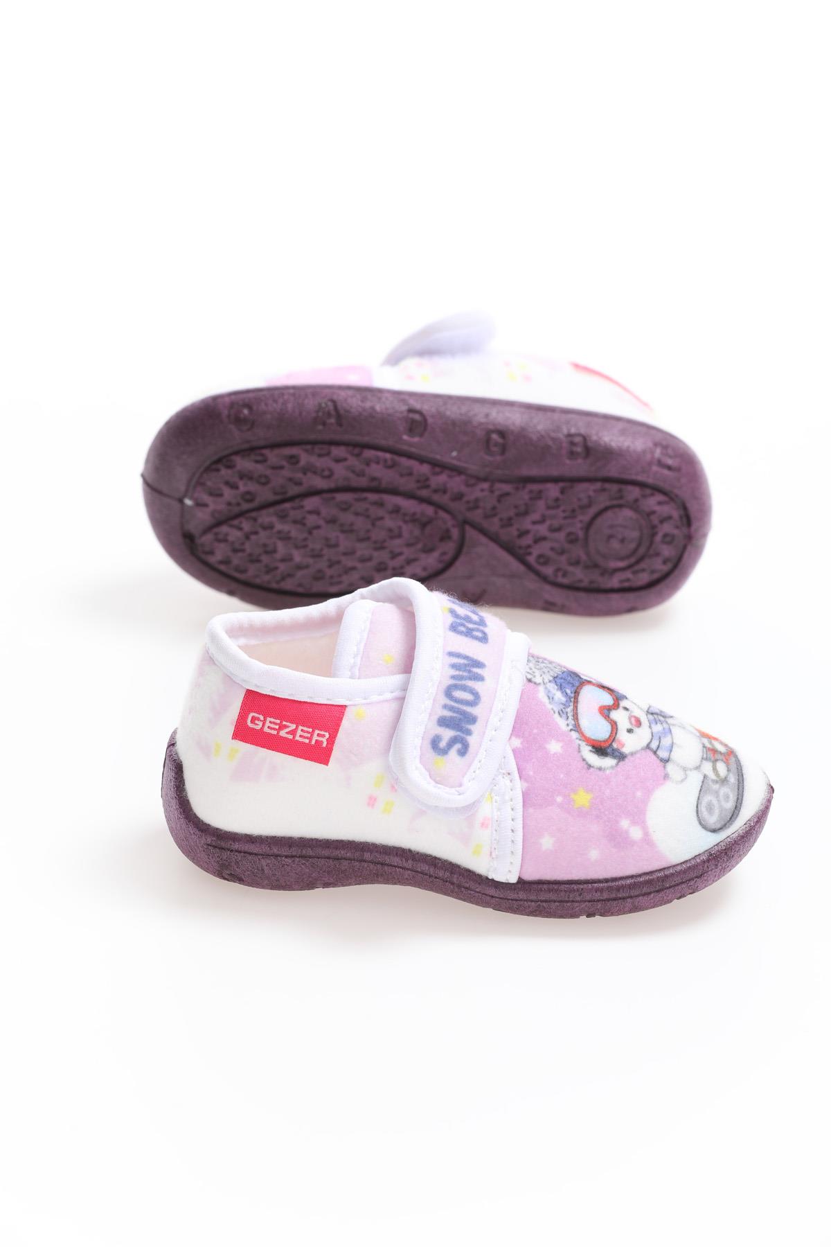 03205 Kız Çocuk Günlük Cırtlı Panduf Ev Kreş Ayakkabı - Görsel 5