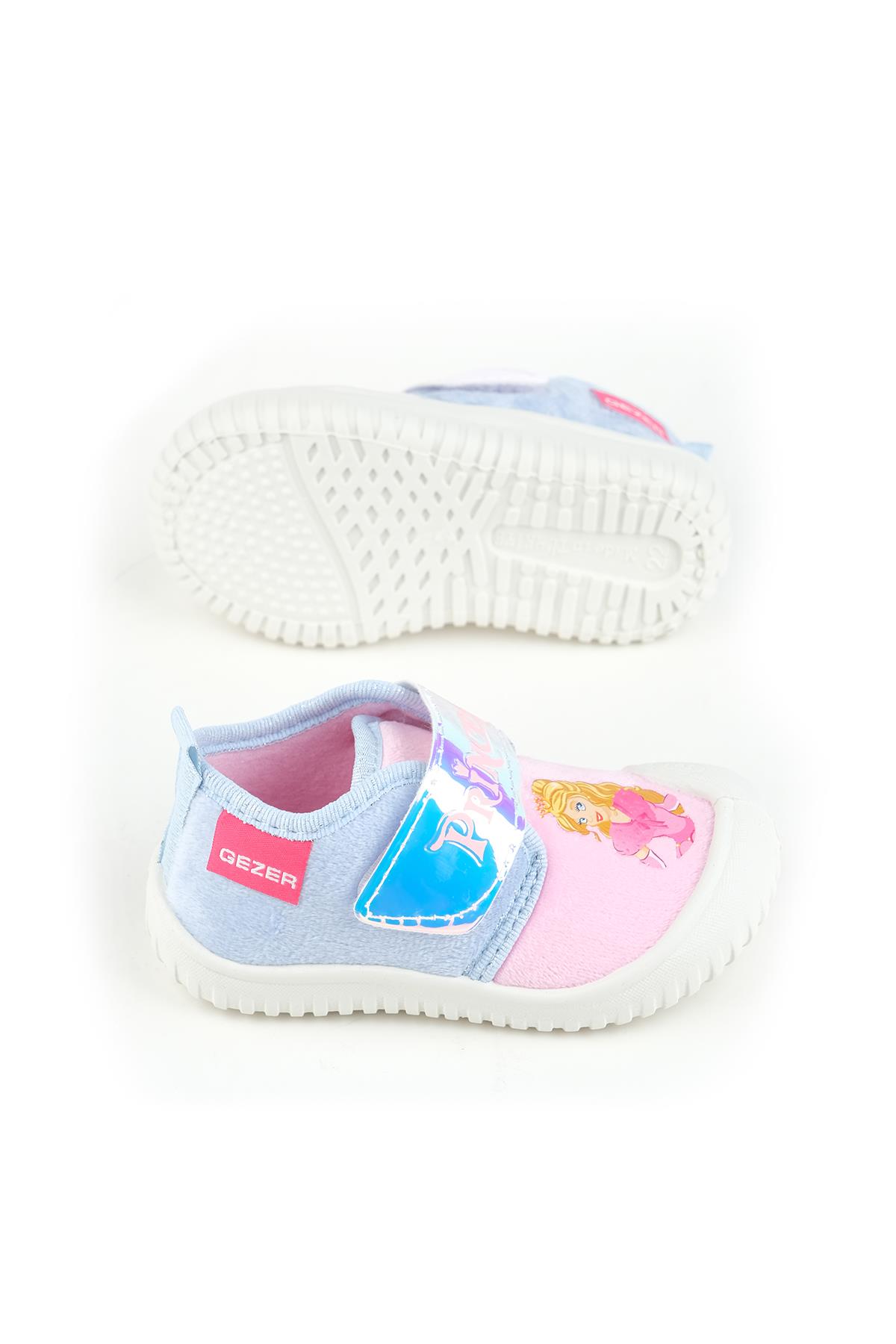 03077 Kız Çocuk Günlük Cırtlı Panduf Ev Kreş Ayakkabı - Görsel 6