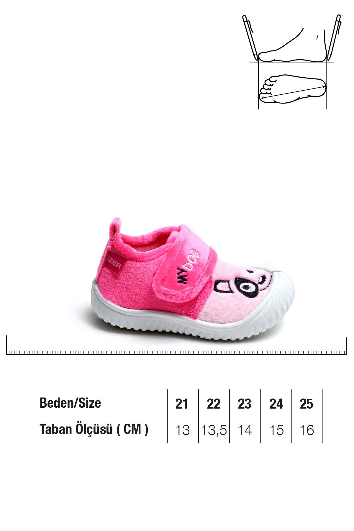 Kız/Erkek Çocuk Günlük Cırtlı Panduf Kreş Ayakkabı - Görsel 3