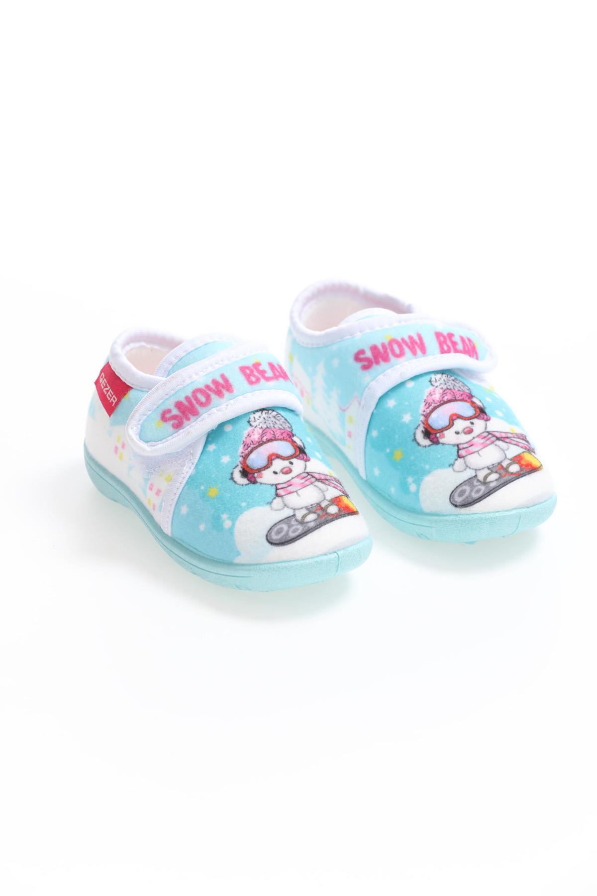 03205 Kız Çocuk Günlük Cırtlı Panduf Ev Kreş Ayakkabı - Görsel 2