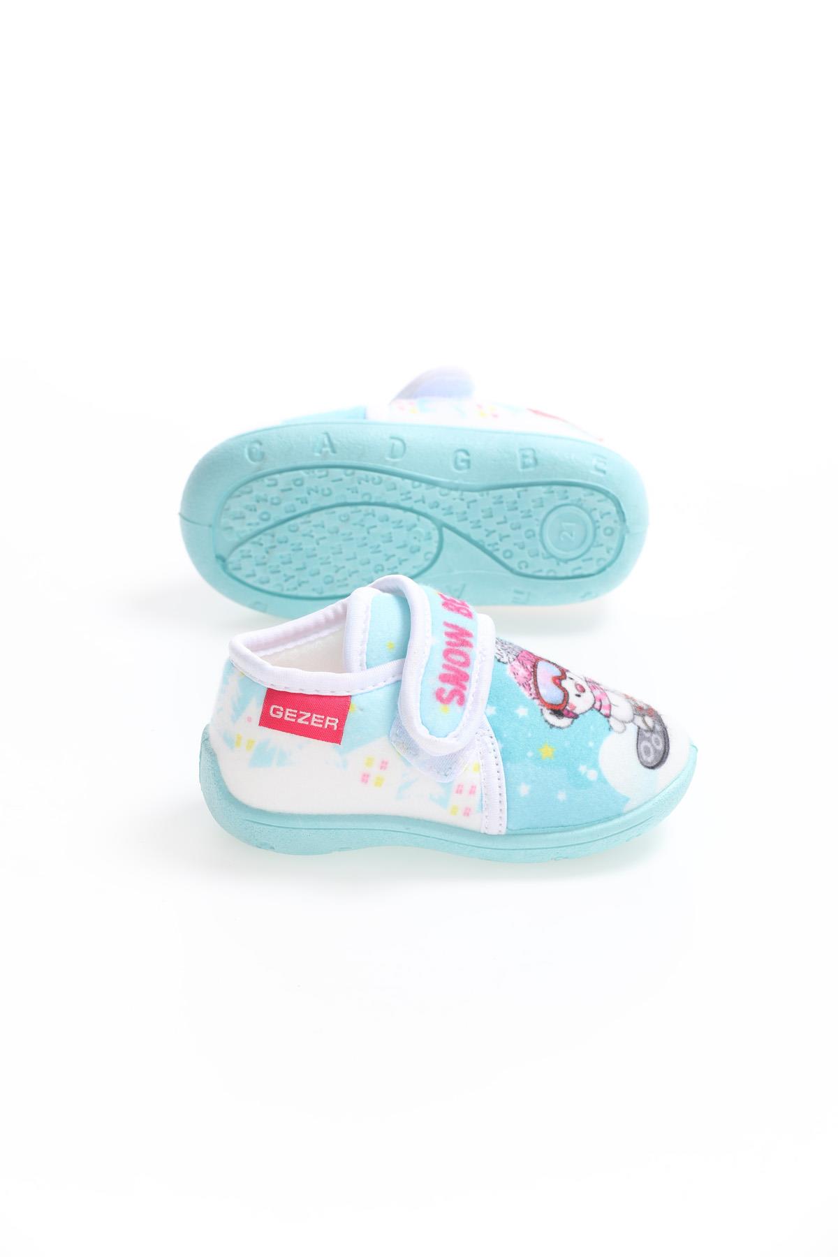 03205 Kız Çocuk Günlük Cırtlı Panduf Ev Kreş Ayakkabı - Görsel 5