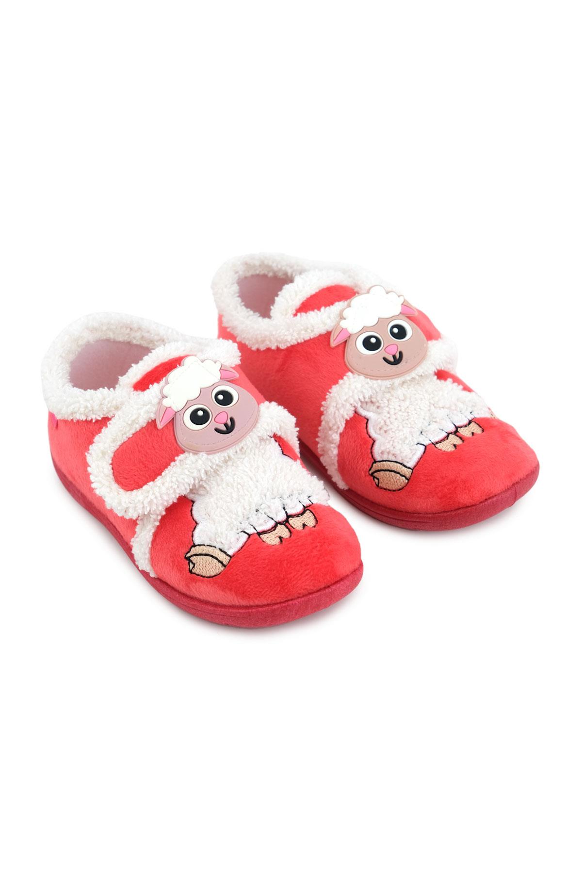 Unisex Çocuk Bebe Cırtlı Ayarlanabilir Günlük Okul Kreş Panduf Ayakkabı - Görsel 4