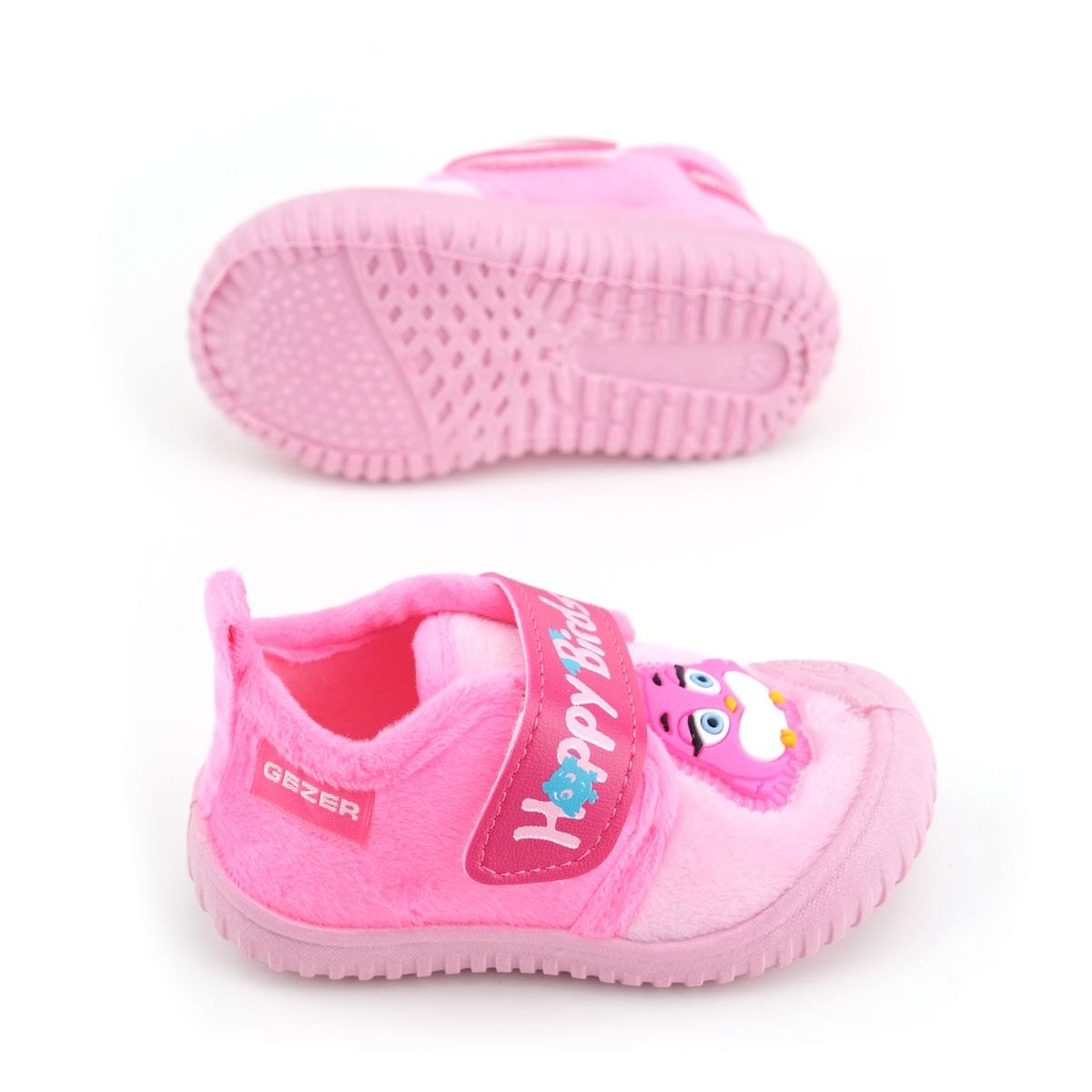 03368 Kız Çocuk Günlük Cırtlı Panduf Kreş Ayakkabı - Görsel 3