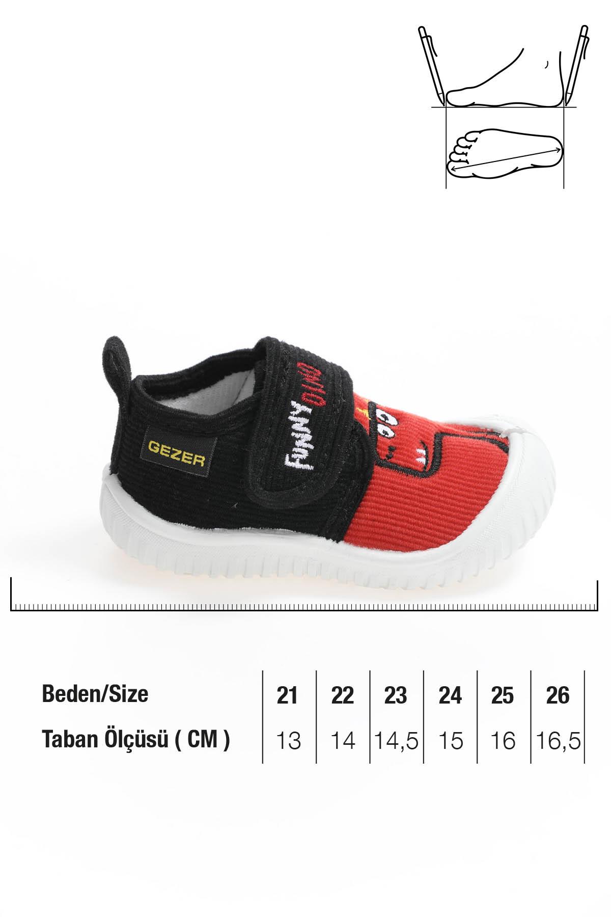 03193 Erkek Çocuk Günlük Cırtlı Panduf Ayakkabı - Görsel 3