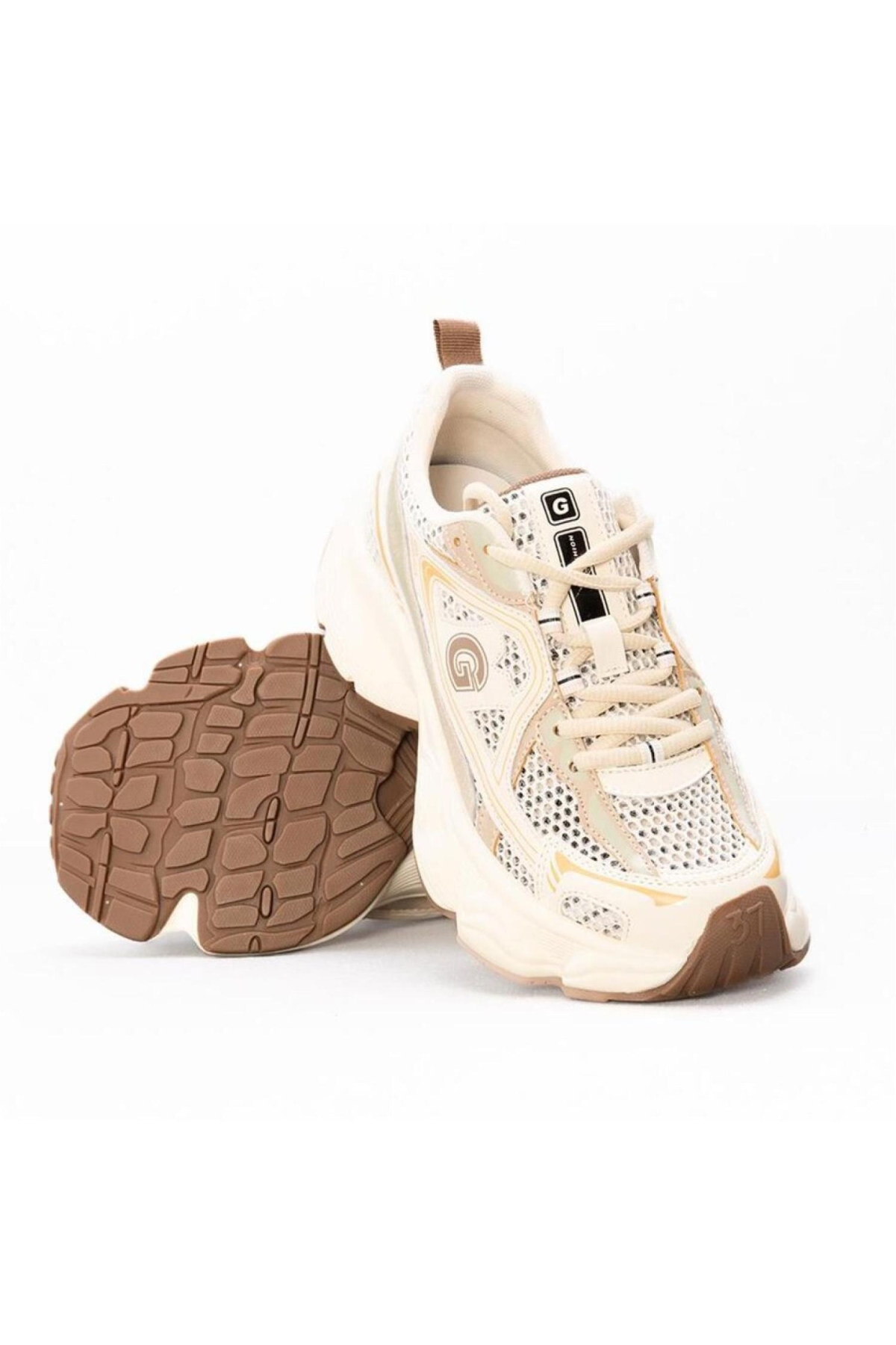 Guja Guja Bej 25Y353 Kadın Spor Ayakkabı Sneaker | Flo Bej - 5. görsel