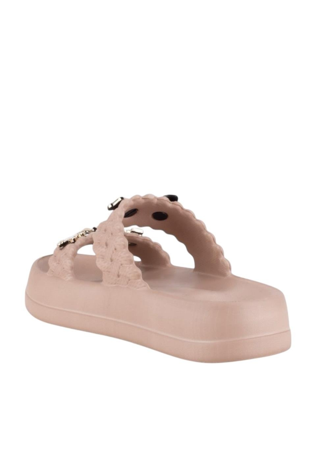 Kadın Taşlı Şık Rahat Konforlu Günlük Terlik VİZON - Görsel 4