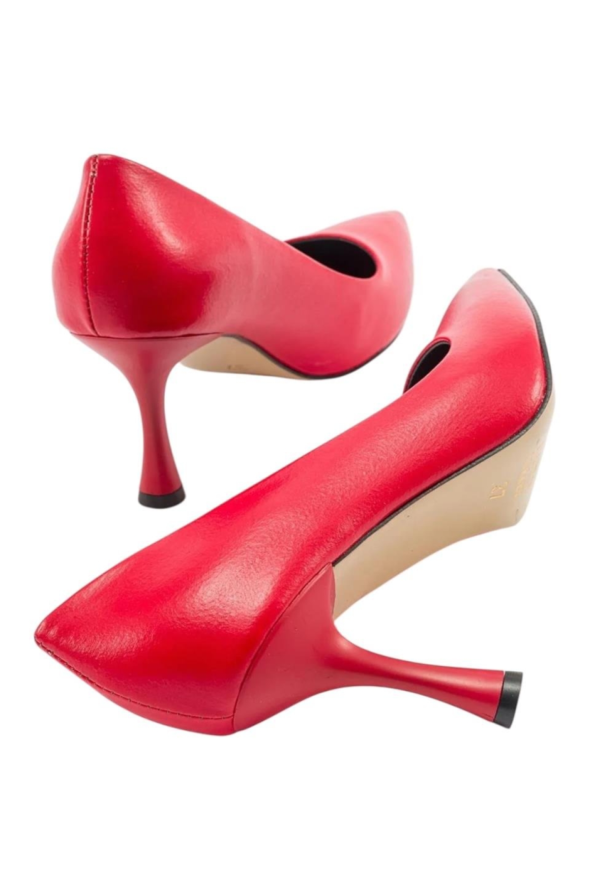Kadın 8 cm Topuklu Ayakkabı KIRMIZI - Görsel 4