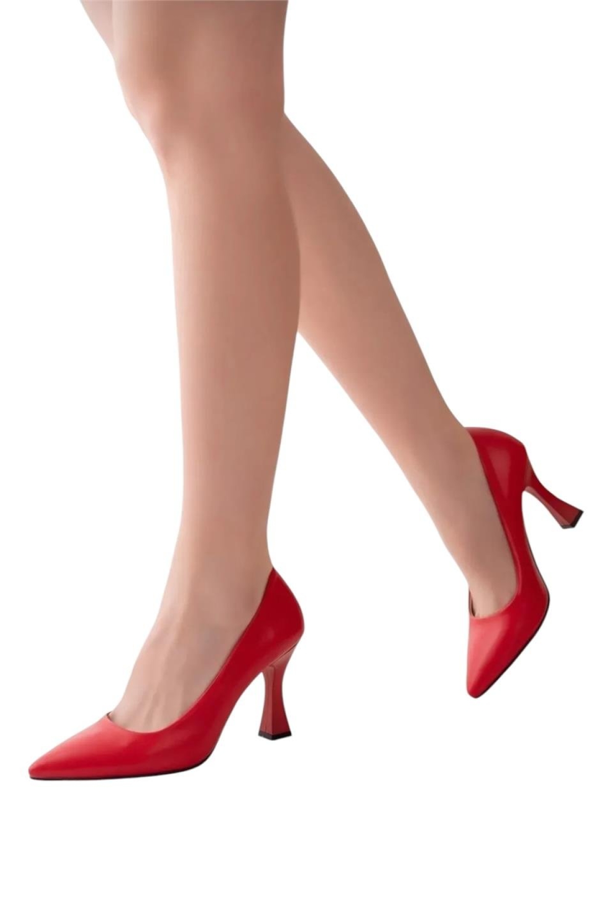 Kadın 8 cm Topuklu Ayakkabı KIRMIZI - Görsel 7