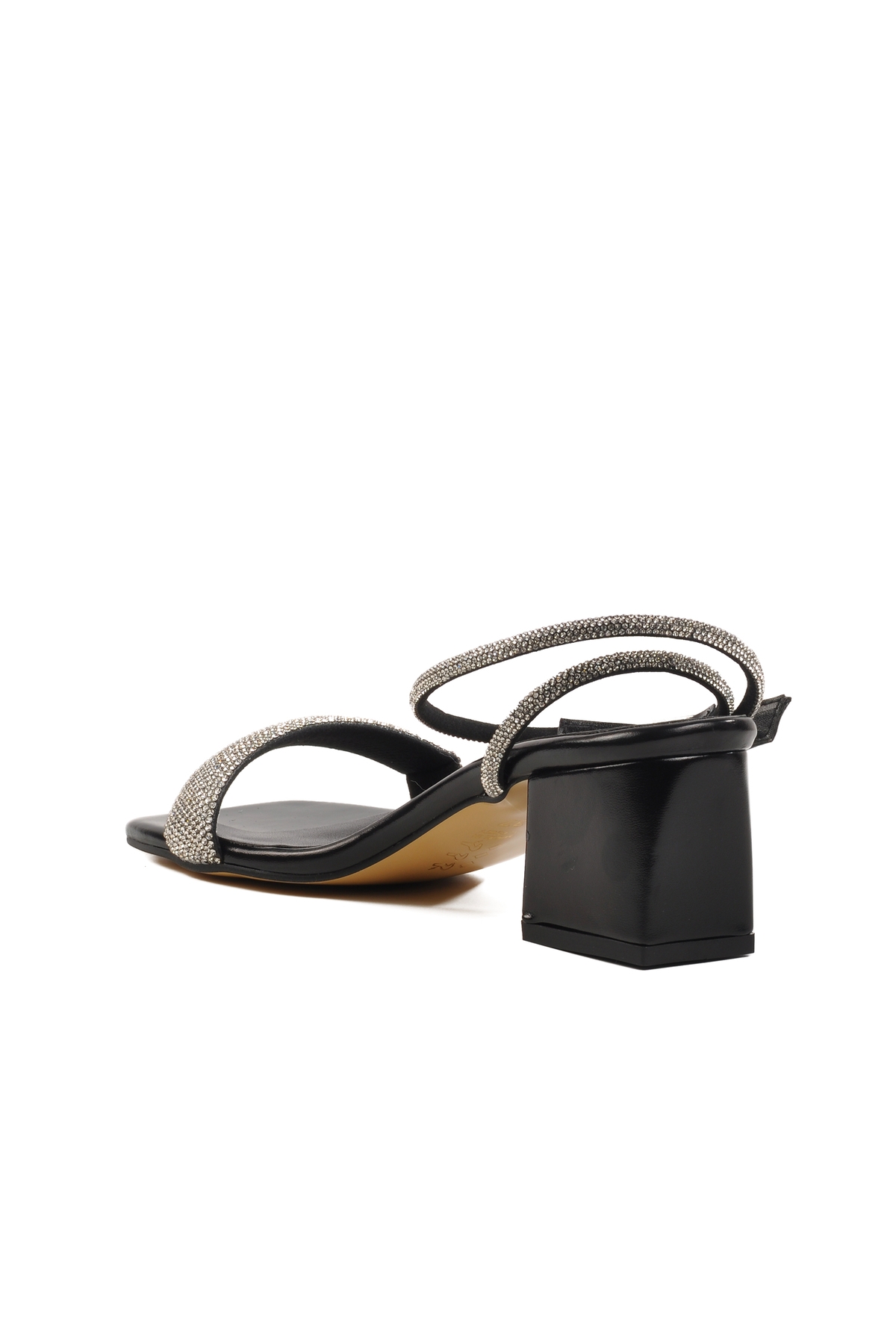 Siyah Taşlı Bilekten Bantlı Kadın Abiye Ayakkabı PC-54670 Z - Görsel 5