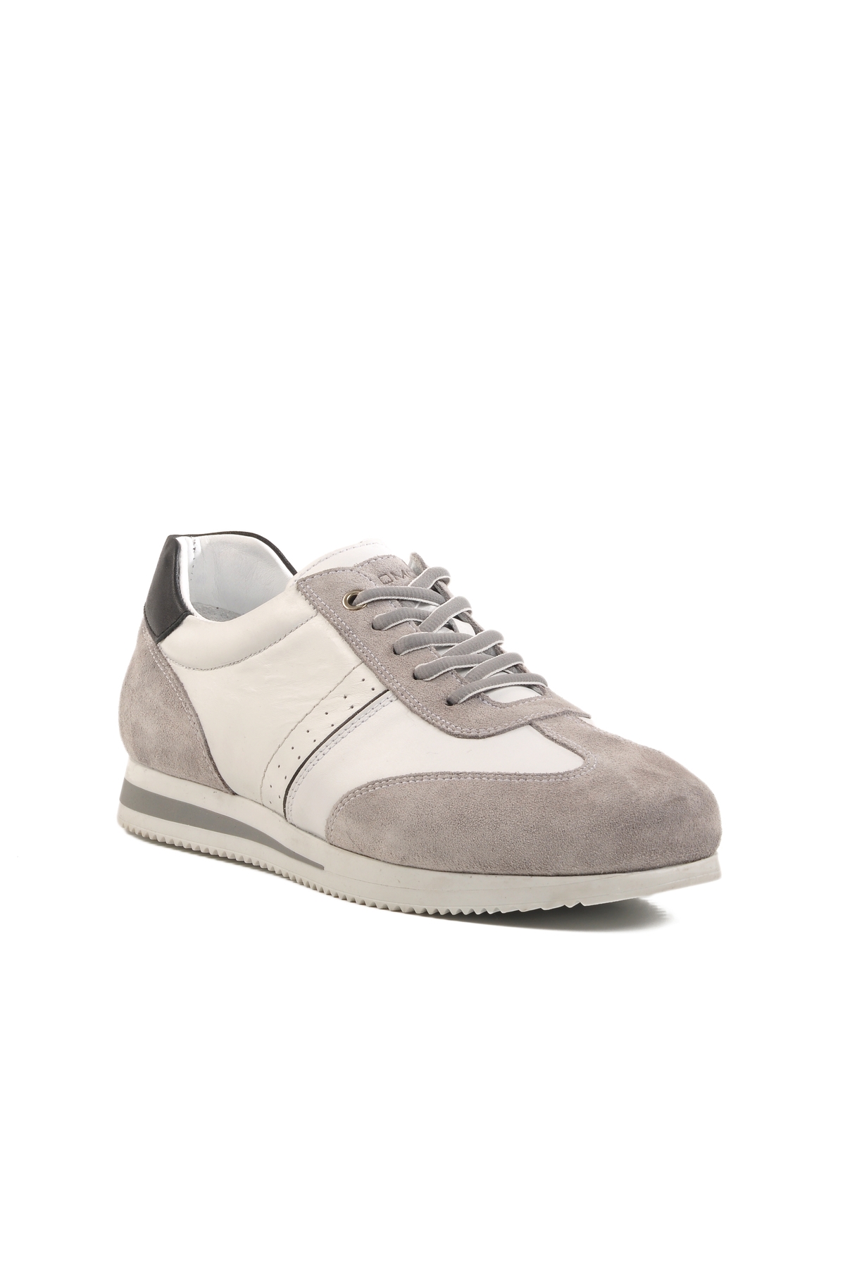 Gri-Beyaz Hakiki Deri Erkek Casual Ayakkabı 5Y1543-7811 M - Görsel 4