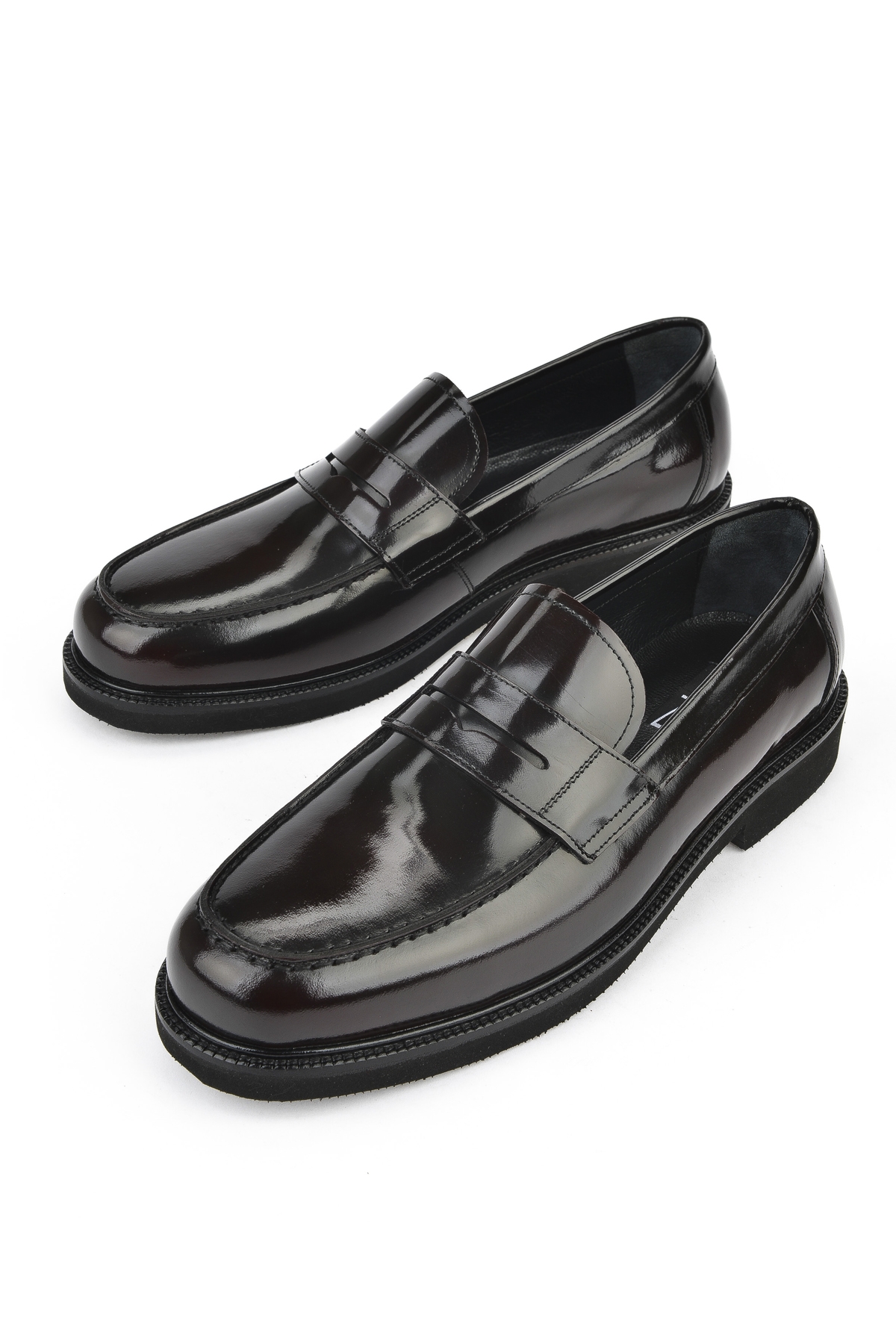 Erkek Hakiki Deri Ayakkabı 151145Z144 Bordo - Görsel 6