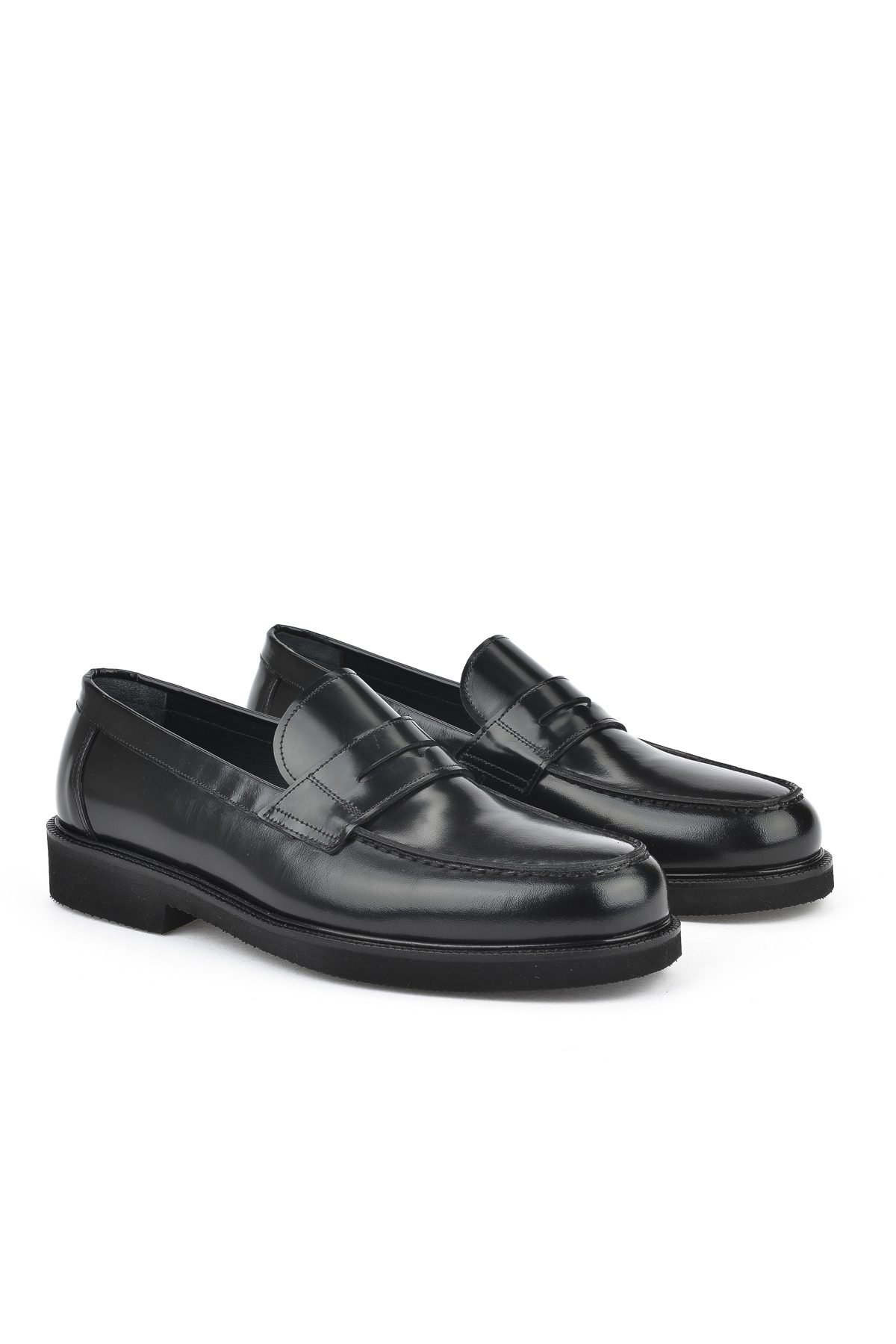 Erkek Hakiki Deri Ayakkabı 151145Z144 Siyah - Görsel 3