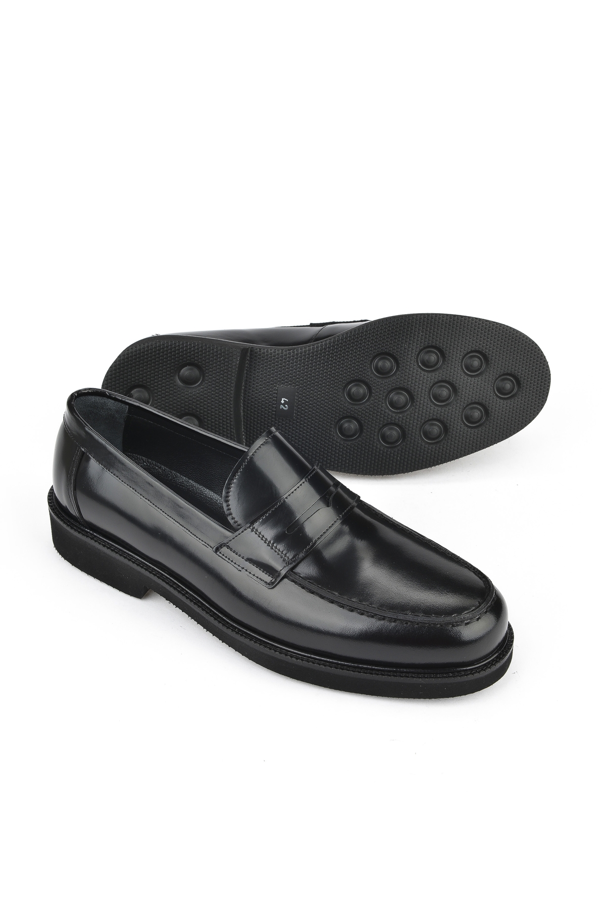 Erkek Hakiki Deri Ayakkabı 151145Z144 Siyah - Görsel 5