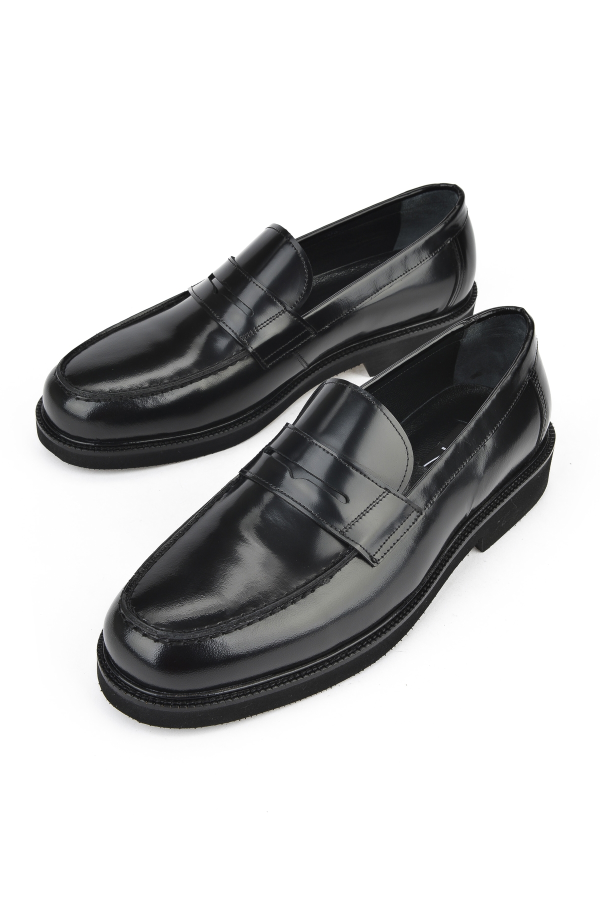 Erkek Hakiki Deri Ayakkabı 151145Z144 Siyah - Görsel 6
