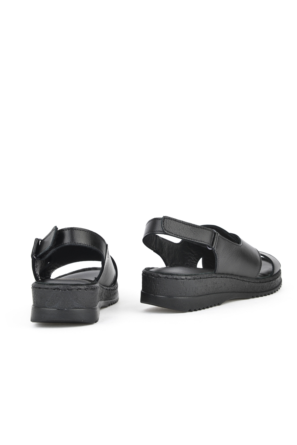 Kadın Hakiki Deri Sandalet 1511051Z036 Siyah - Görsel 4
