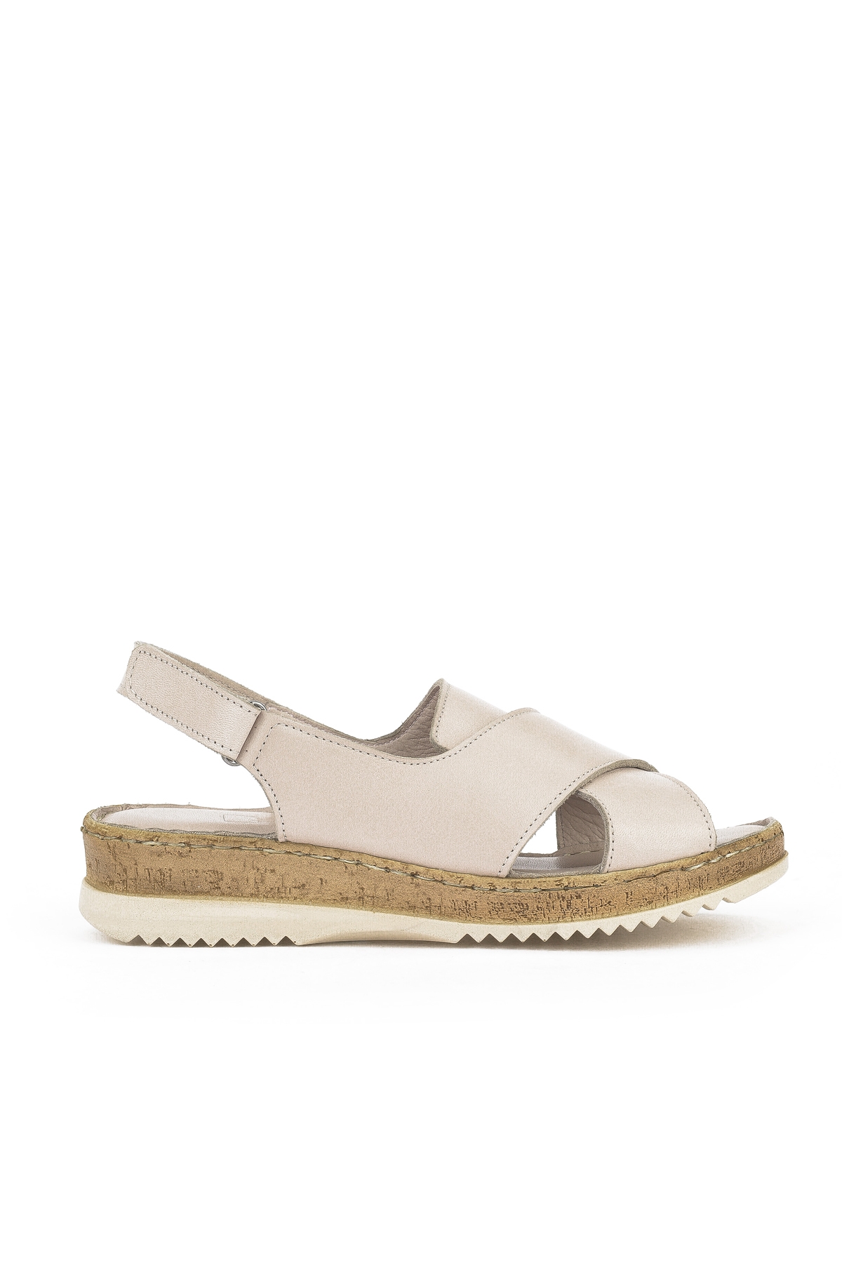 Kadın Hakiki Deri Sandalet 1511051Z036 Gri - Görsel 2