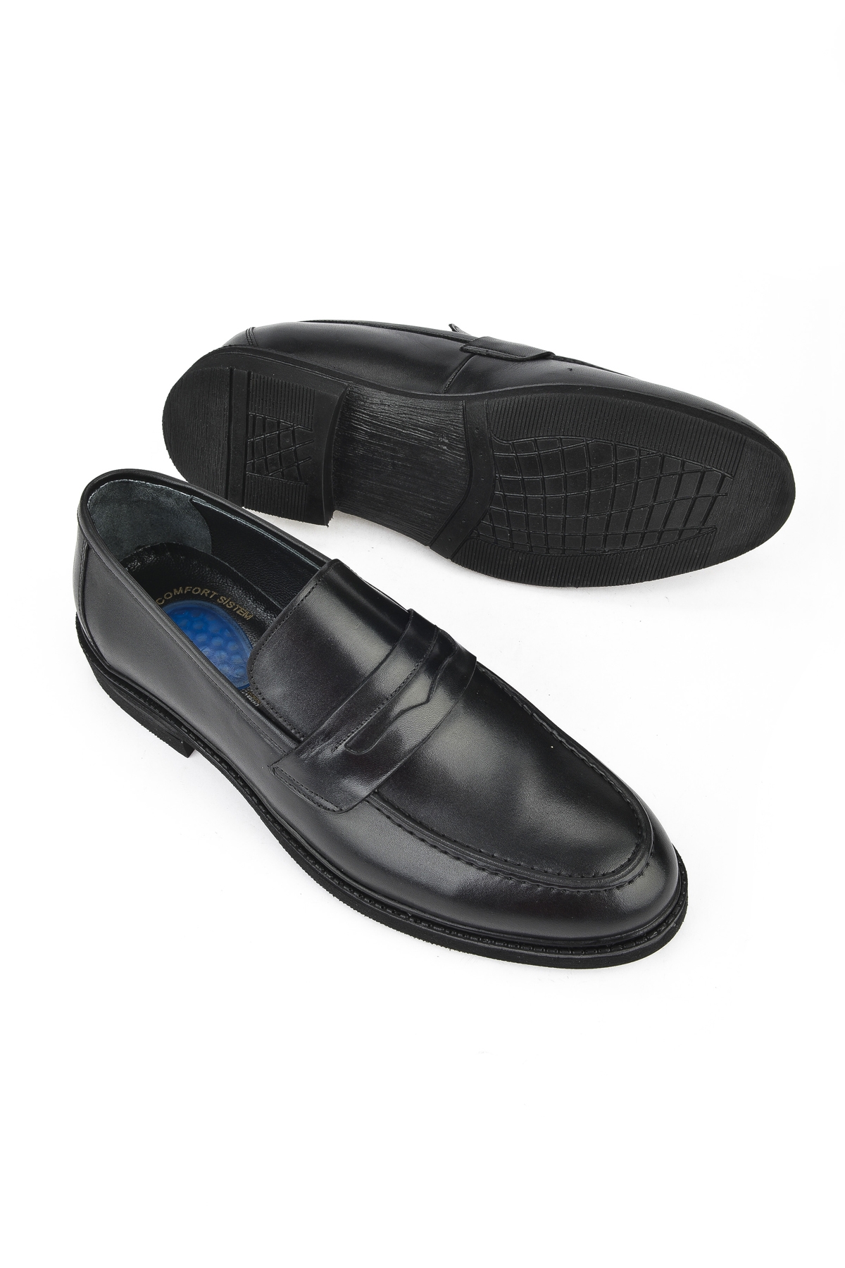 Erkek Hakiki Deri Klasik Ayakkabı 151985Z1602 Siyah - Görsel 5