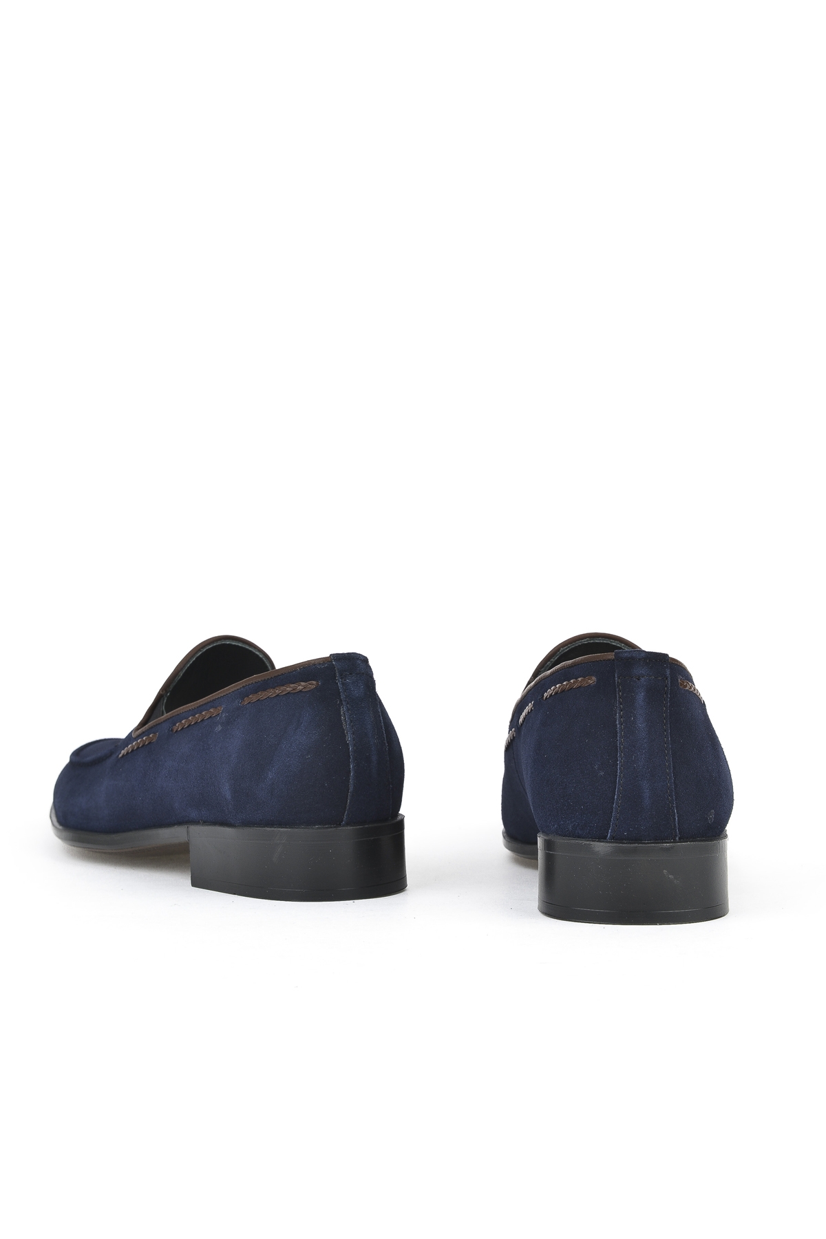 Erkek Hakiki Deri Klasik Ayakkabı 151985Z1001 Lacivert - Görsel 4