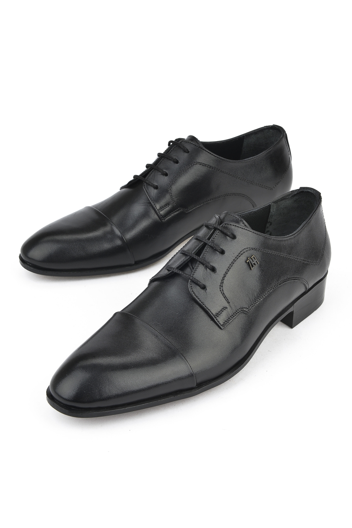Erkek Hakiki Deri Klasik Ayakkabı 151985Z1040 Siyah - Görsel 6