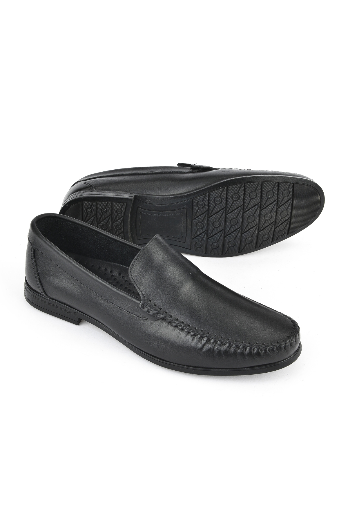 Erkek Hakiki Deri Ayakkabı 1511007ZB03 Siyah - Görsel 5