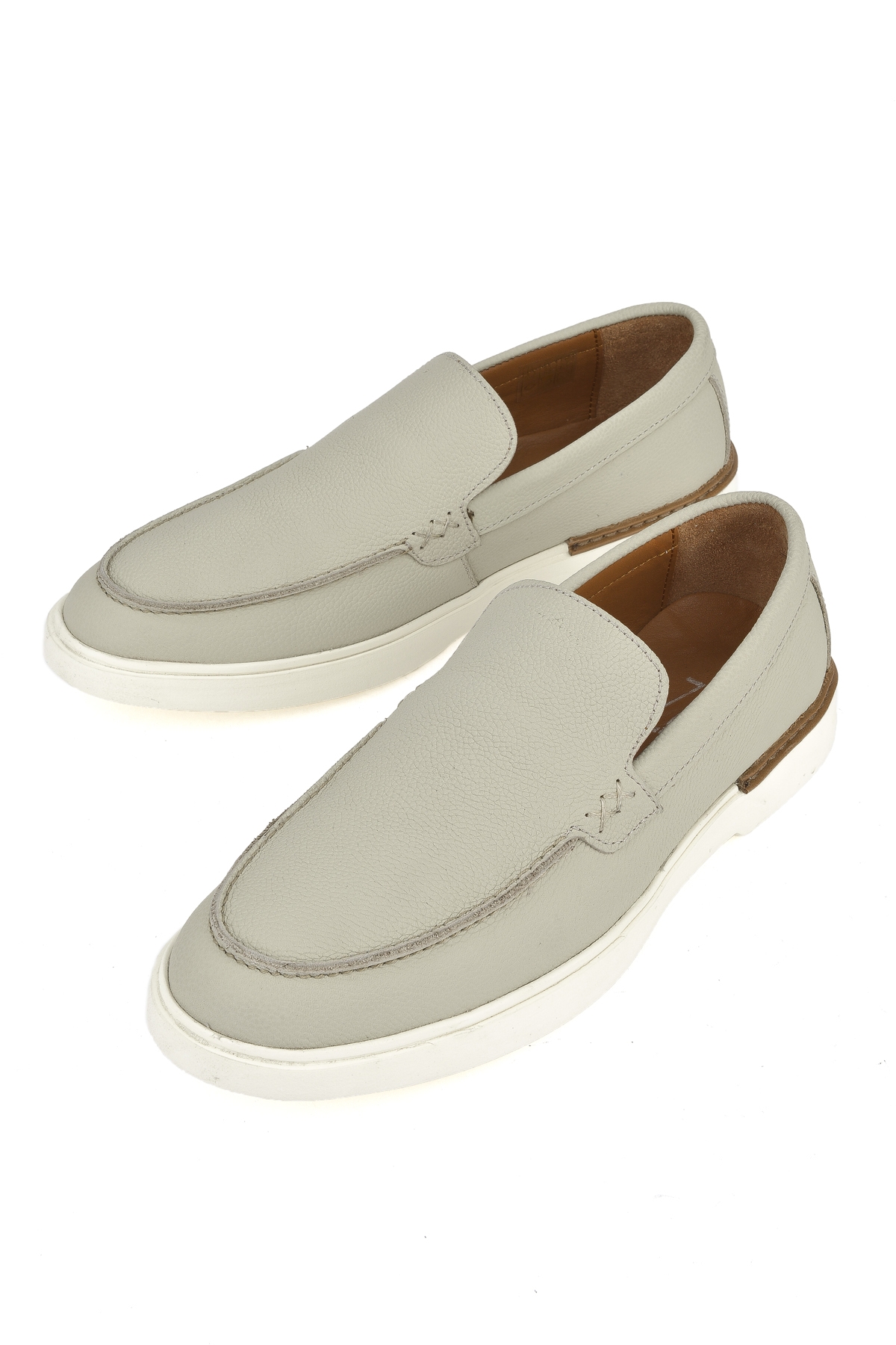 Erkek Hakiki Deri Ayakkabı 1511007ZB04 Bej - Görsel 6