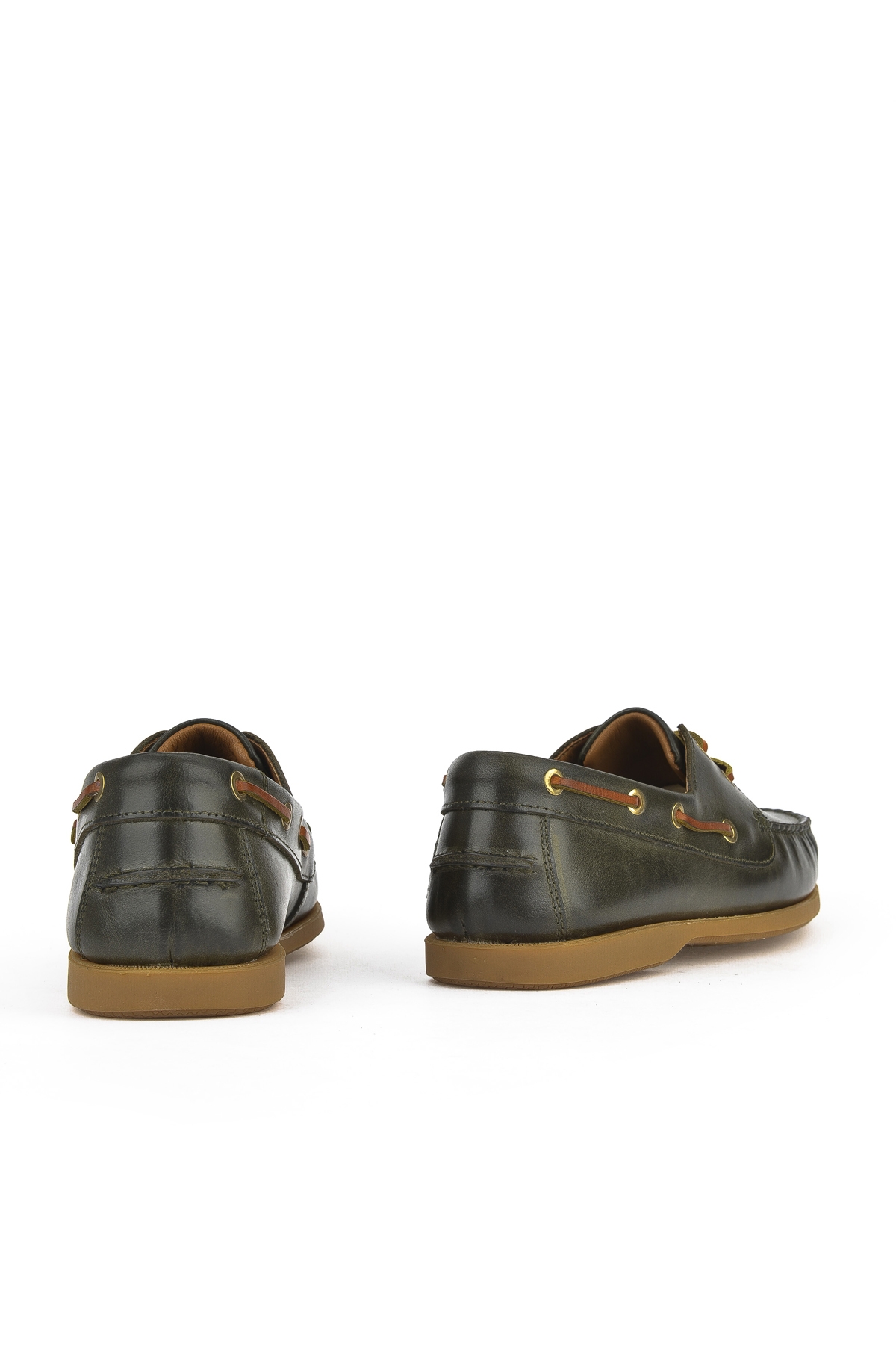 Erkek Hakiki Deri Ayakkabı 1511007ZD1001 Haki - Görsel 4