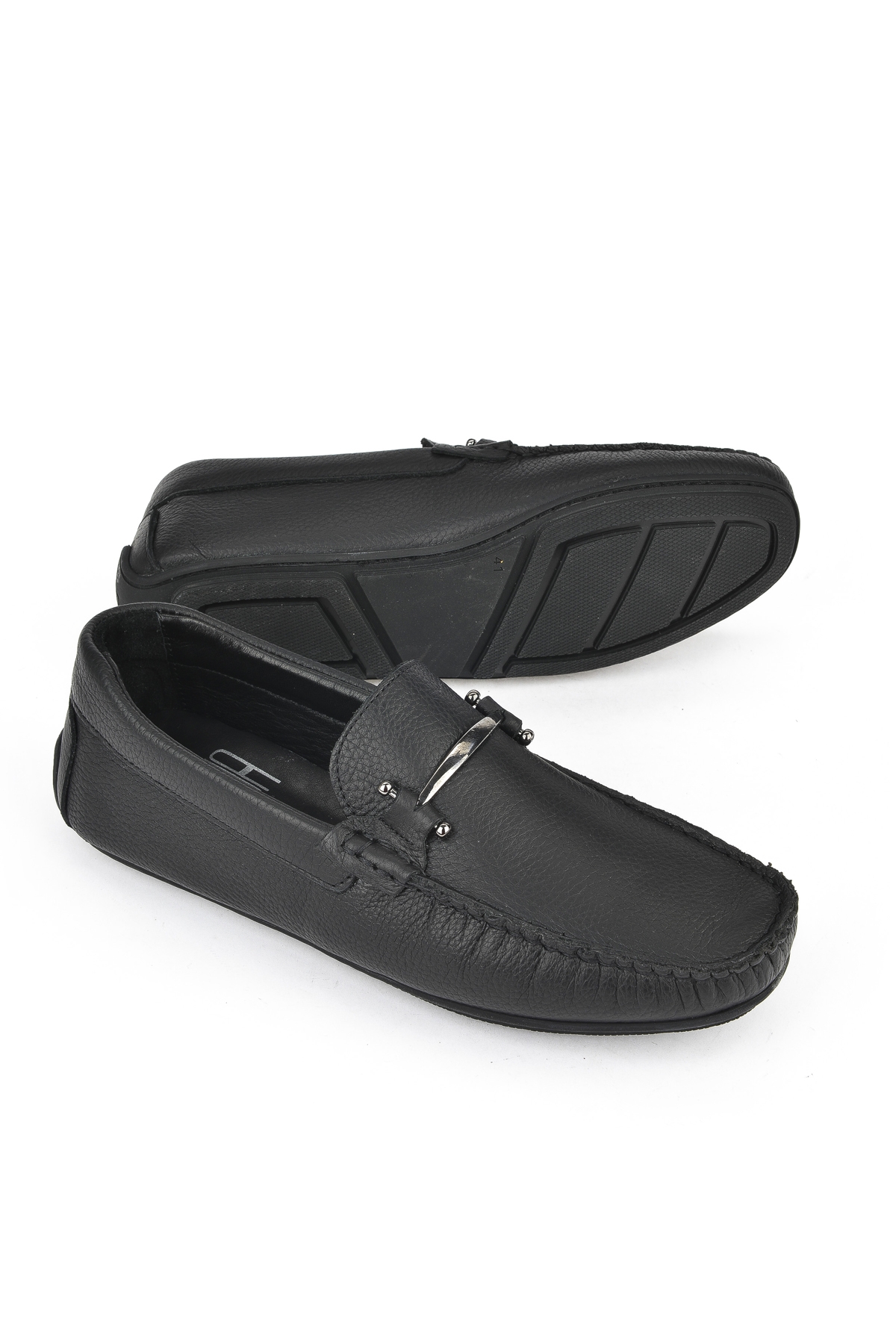 Erkek Hakiki Deri Ayakkabı 1511007ZB02 Siyah - Görsel 5